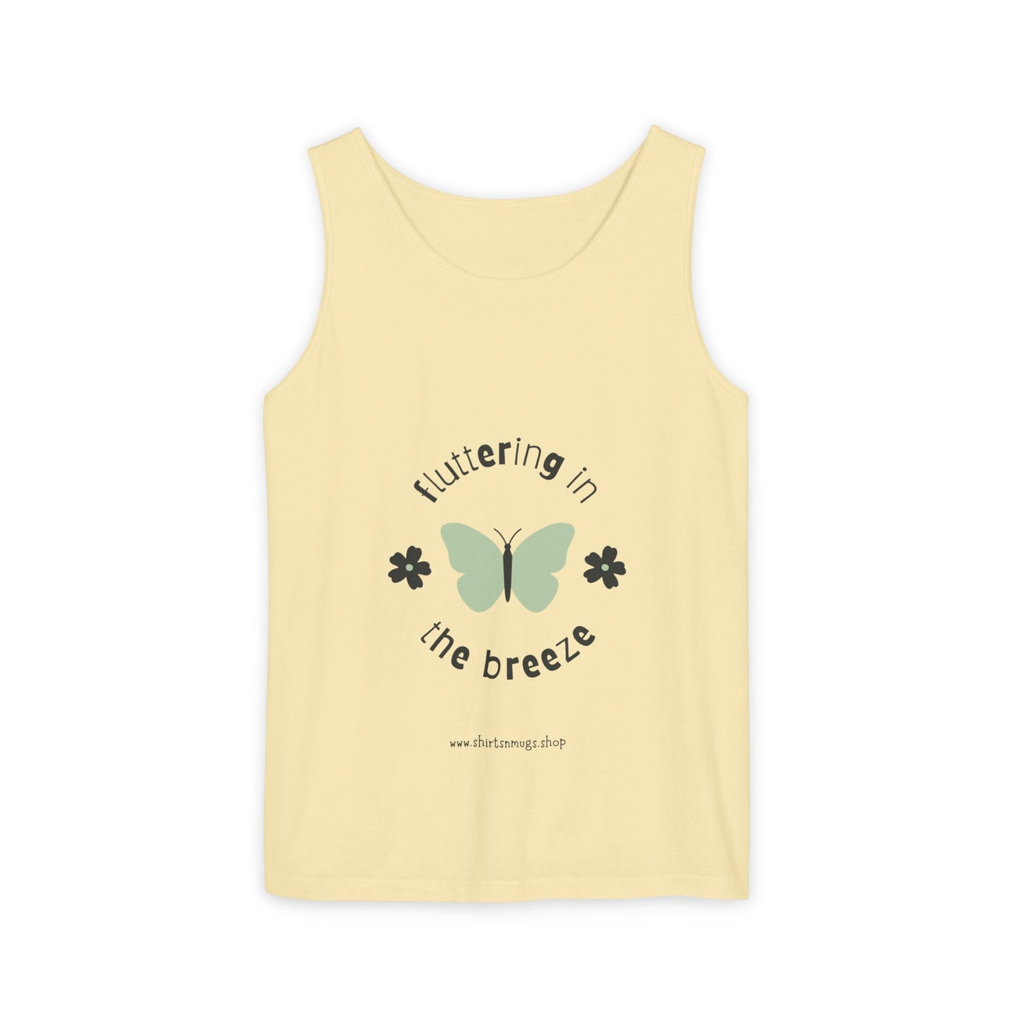 Butterfly Breeze Women's Tank, Summer Casual Wear, Gift for Nature Lovers, Eco-Friendly Fashion