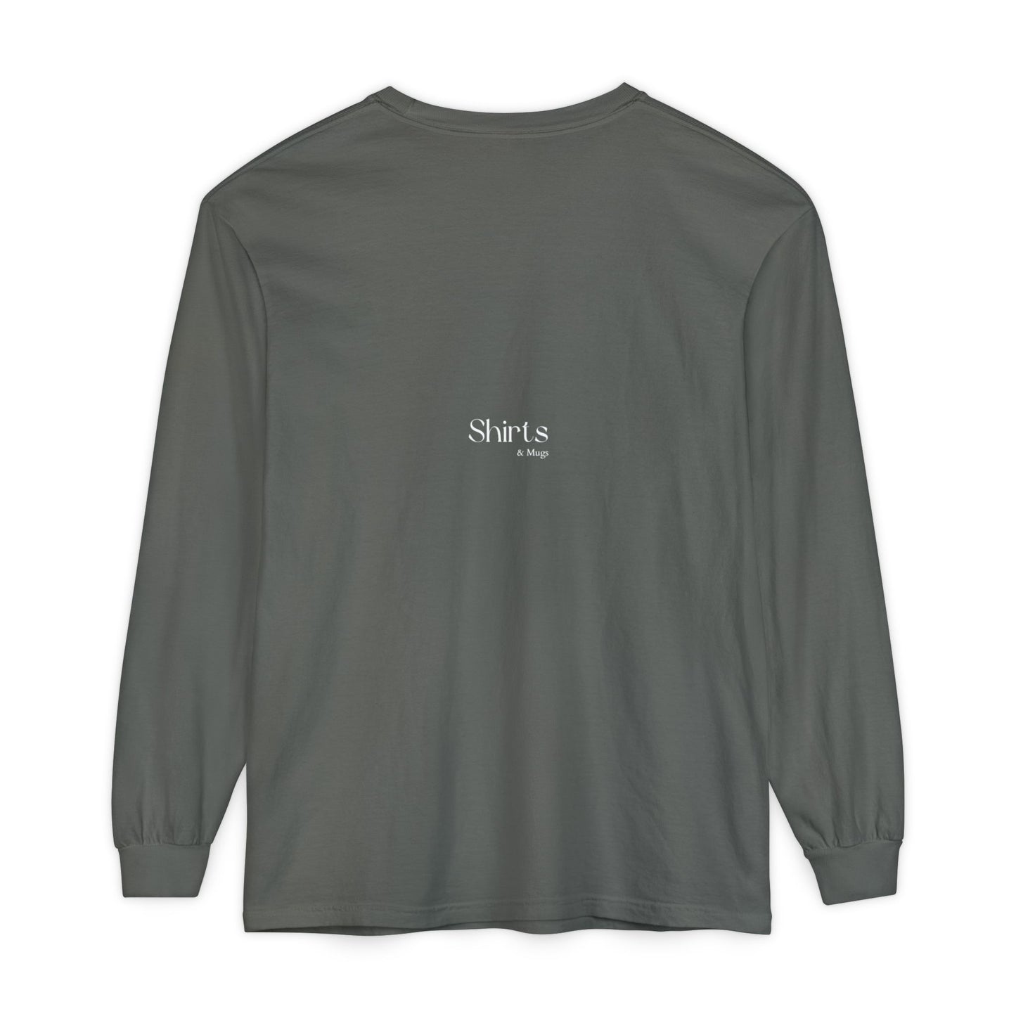 Peaceful Power Long Sleeve Tee, Men's Comfort Casual Wear, Mindfulness Gift, Positive Message Shirt, Everyday Wear