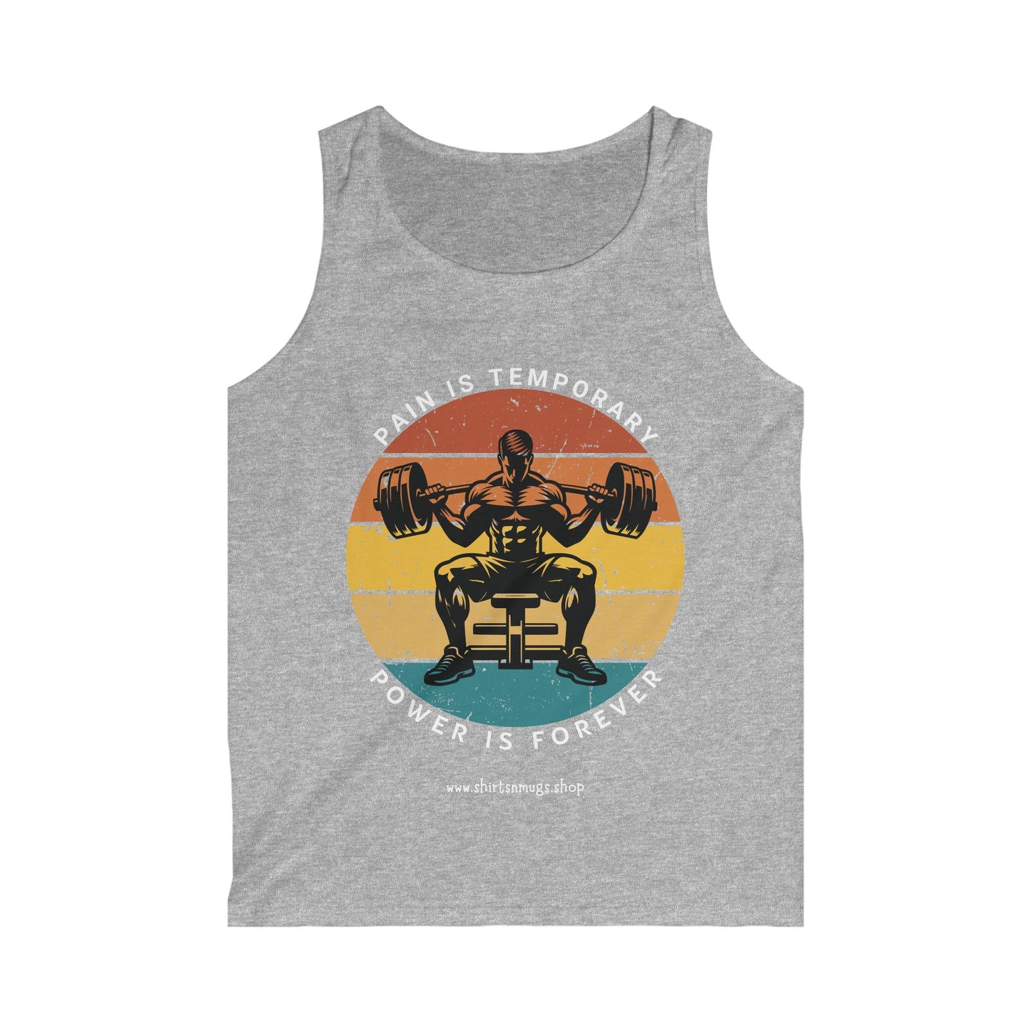Men's Fitness Motivational Tank Top - Gym Workout Apparel, Bodybuilding Gear, Summer Sportswear, Fitness Gift, Activewear