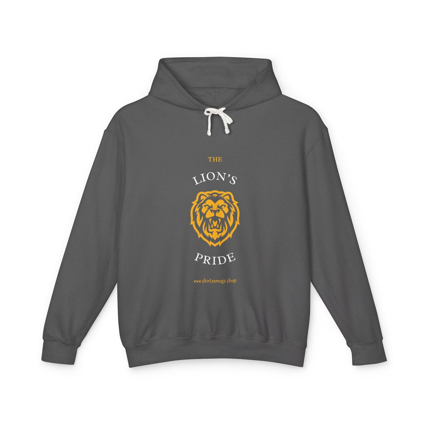 Lion's Pride Unisex Lightweight Hooded Sweatshirt, Cool Sportswear, Lion Lover Gift, Casual Hooded Top, Unisex Apparel, Everyday Comfort