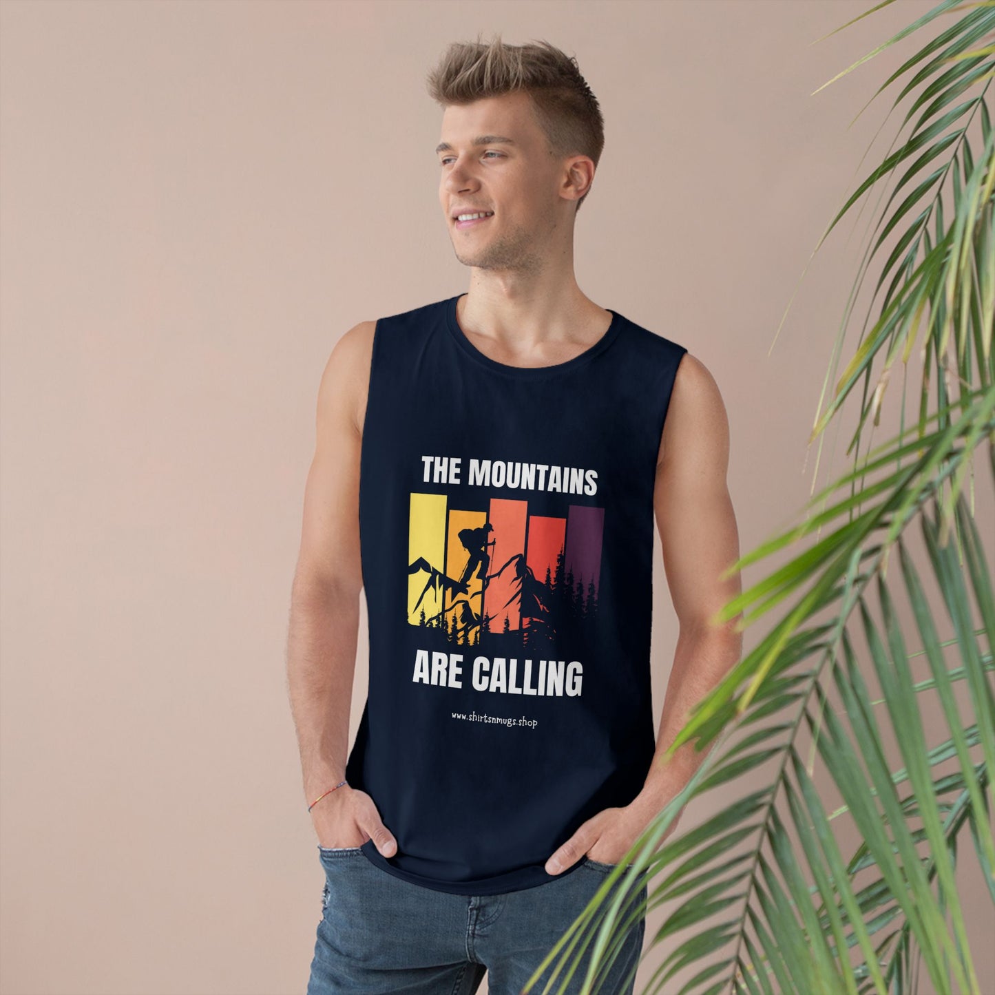 Mountain Adventure Unisex Tank, Hiking Gear, Summer Workout Top, Gift for Outdoor Lover, Camping Shirt