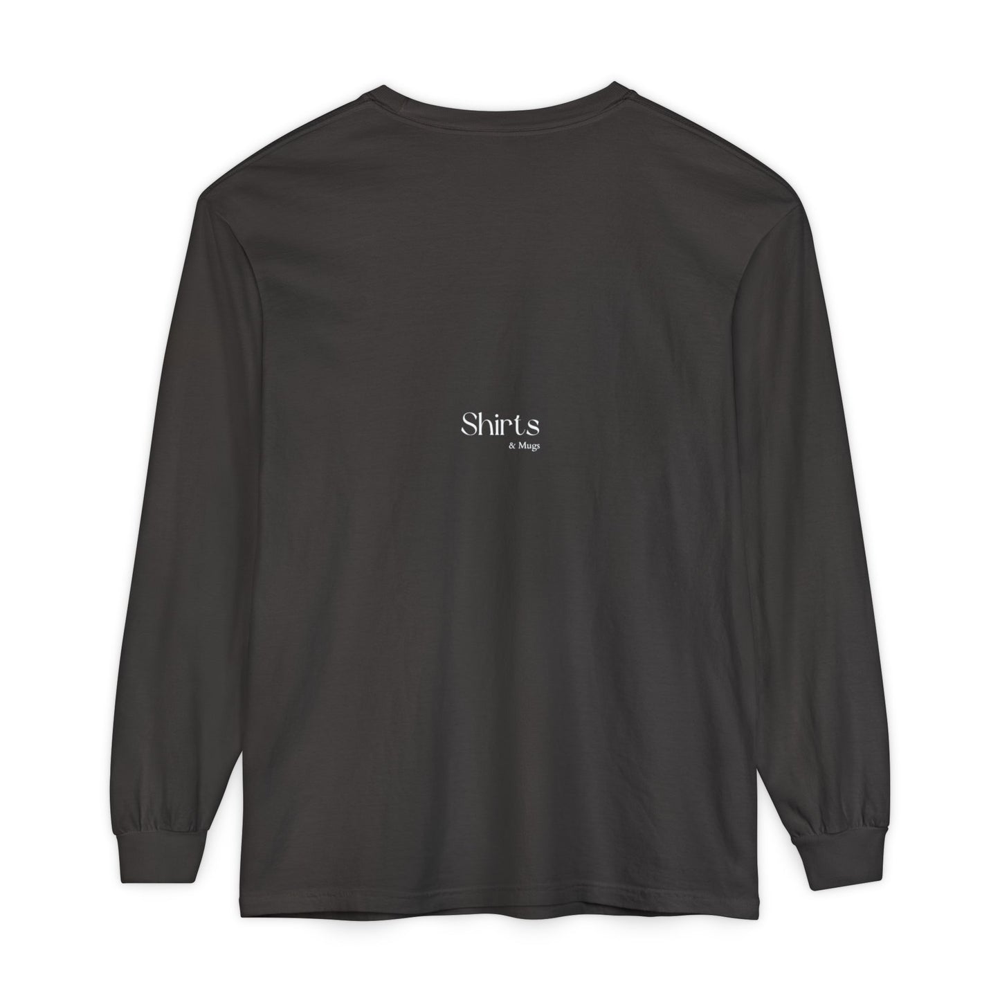 Peaceful Power Long Sleeve Tee, Men's Comfort Casual Wear, Mindfulness Gift, Positive Message Shirt, Everyday Wear