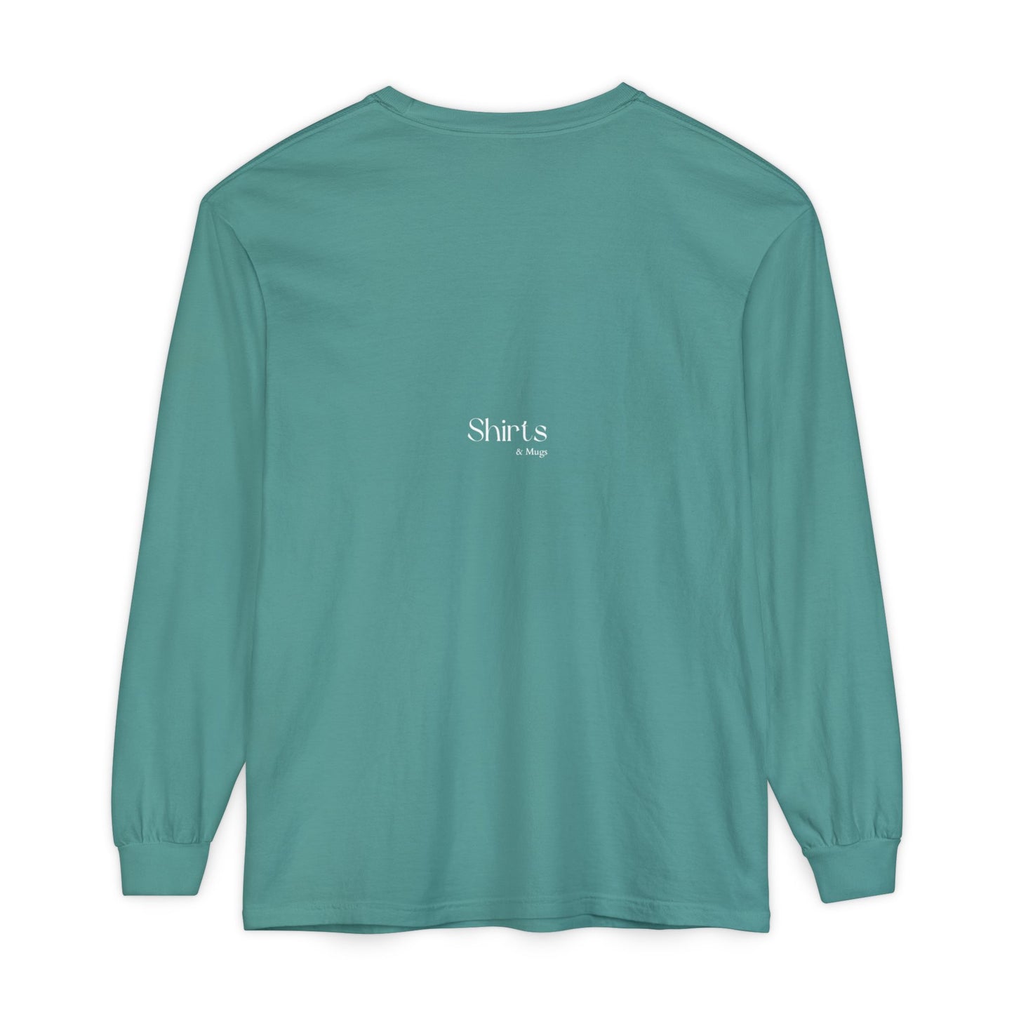 Peaceful Power Long Sleeve Tee, Men's Comfort Casual Wear, Mindfulness Gift, Positive Message Shirt, Everyday Wear