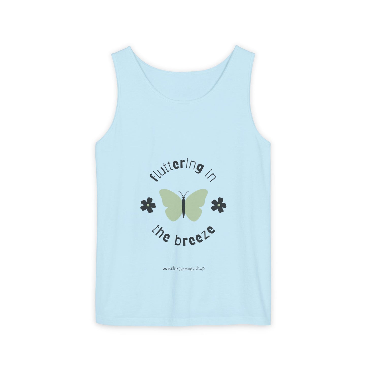 Butterfly Breeze Women's Tank, Summer Casual Wear, Gift for Nature Lovers, Eco-Friendly Fashion