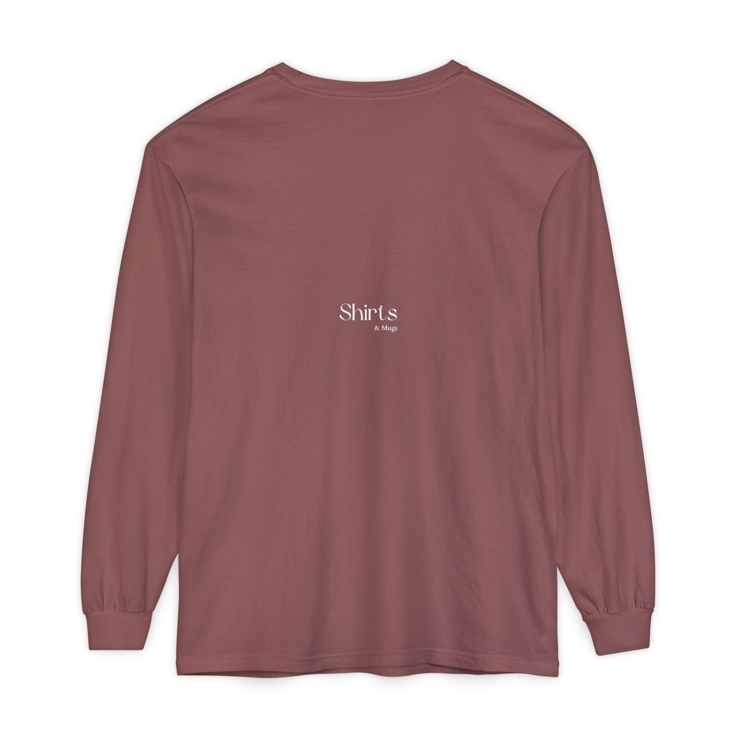 Peaceful Power Long Sleeve Tee, Men's Comfort Casual Wear, Mindfulness Gift, Positive Message Shirt, Everyday Wear