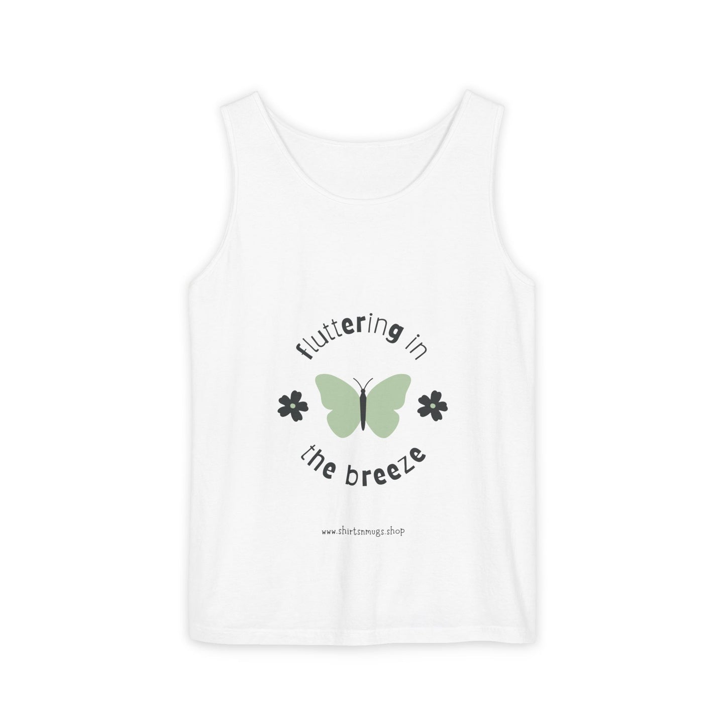 Butterfly Breeze Women's Tank, Summer Casual Wear, Gift for Nature Lovers, Eco-Friendly Fashion