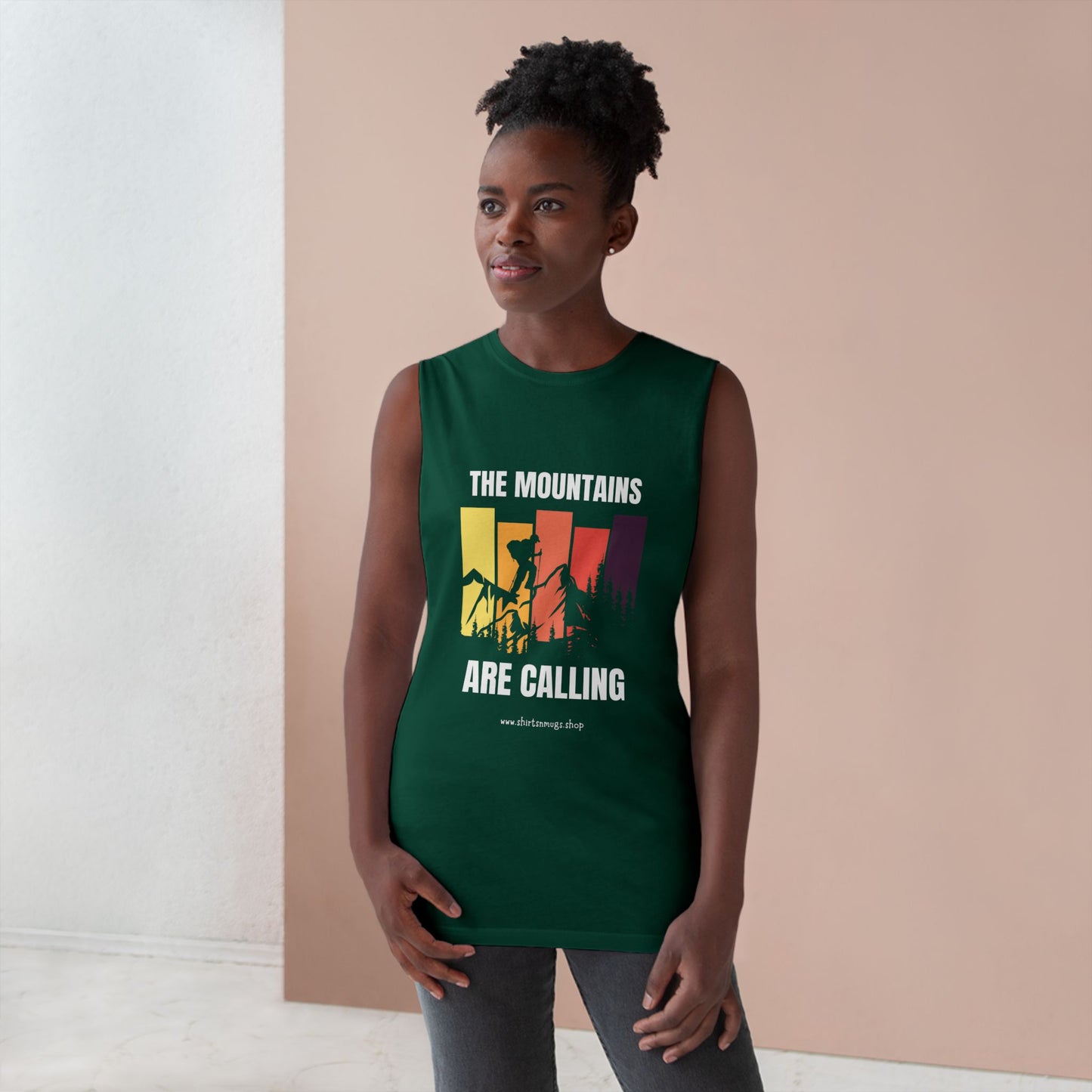 Mountain Adventure Unisex Tank, Hiking Gear, Summer Workout Top, Gift for Outdoor Lover, Camping Shirt