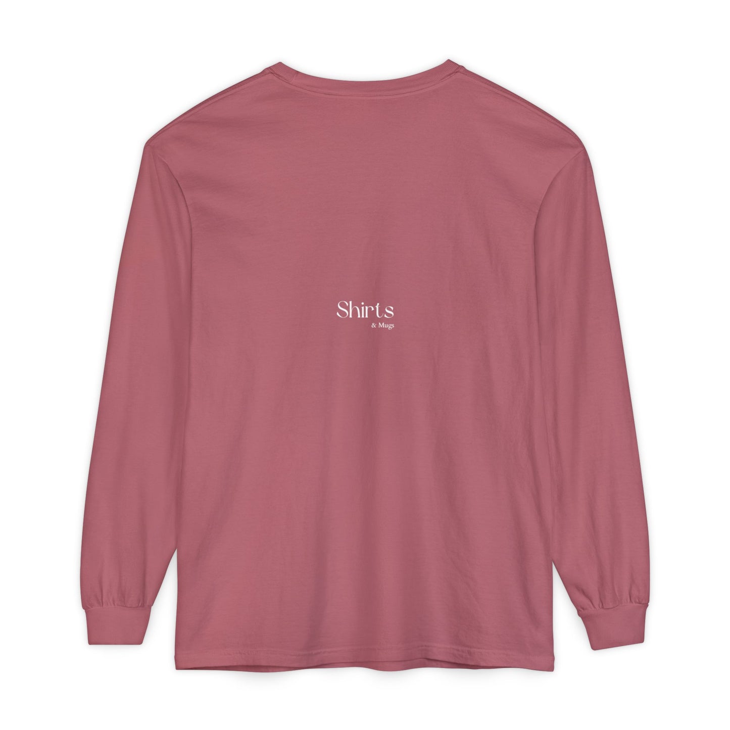 Peaceful Power Long Sleeve Tee, Men's Comfort Casual Wear, Mindfulness Gift, Positive Message Shirt, Everyday Wear