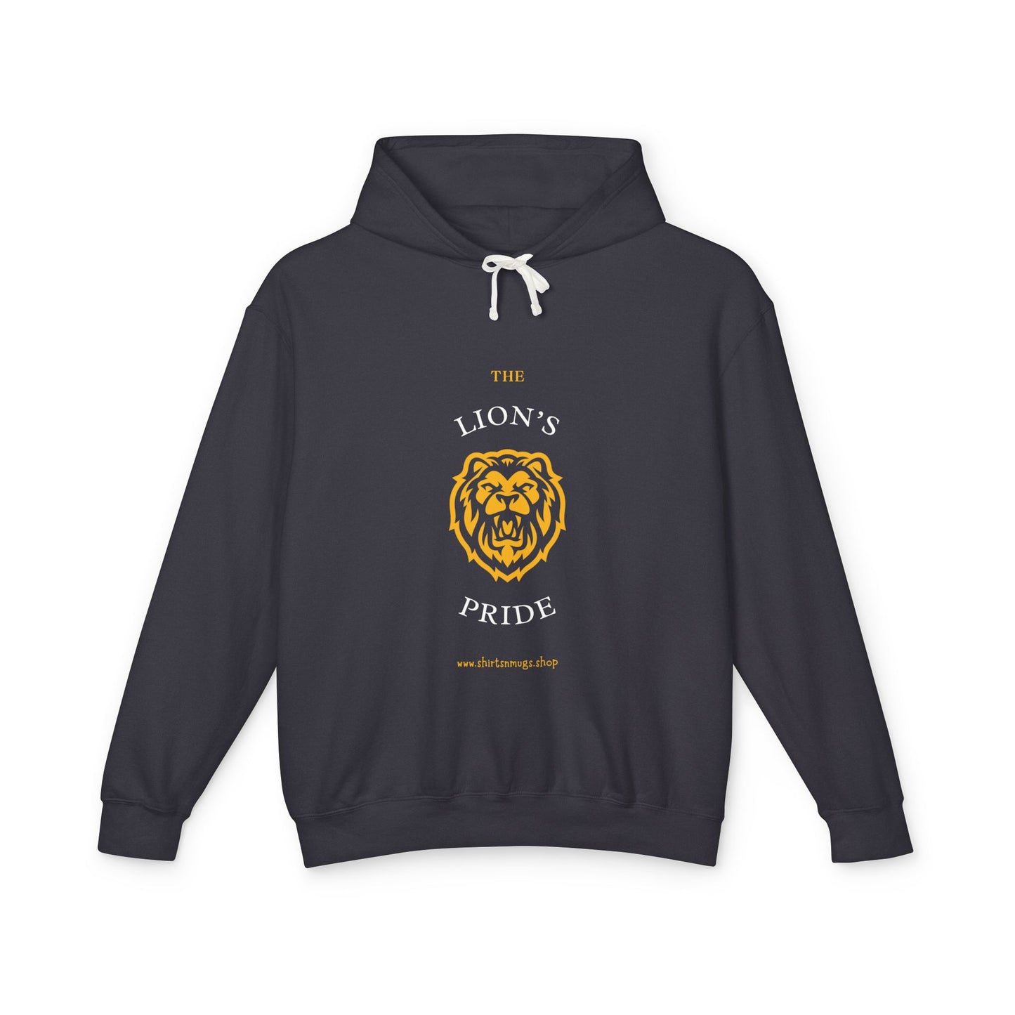 Lion's Pride Unisex Lightweight Hooded Sweatshirt, Cool Sportswear, Lion Lover Gift, Casual Hooded Top, Unisex Apparel, Everyday Comfort