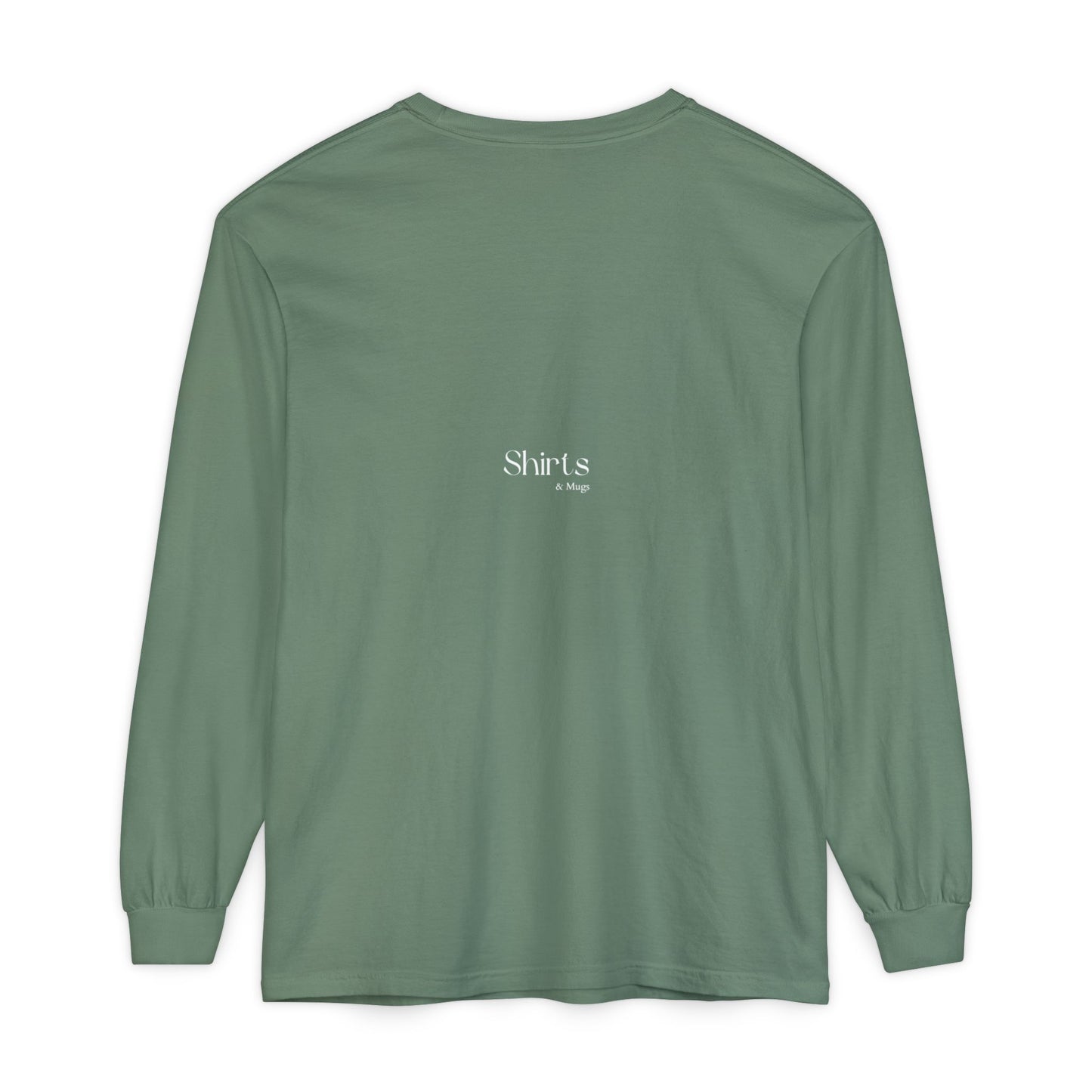 Peaceful Power Long Sleeve Tee, Men's Comfort Casual Wear, Mindfulness Gift, Positive Message Shirt, Everyday Wear