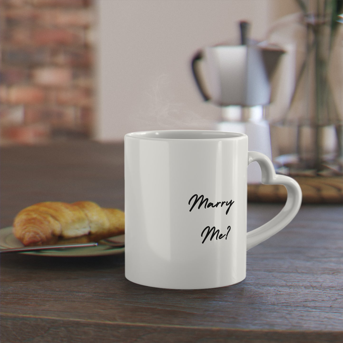 Marry Me Heart-Shaped Mug (11oz)