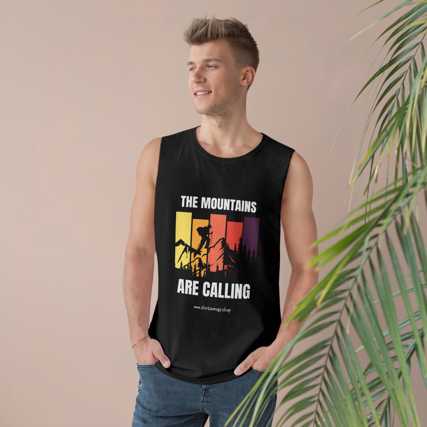 Mountain Adventure Unisex Tank, Hiking Gear, Summer Workout Top, Gift for Outdoor Lover, Camping Shirt