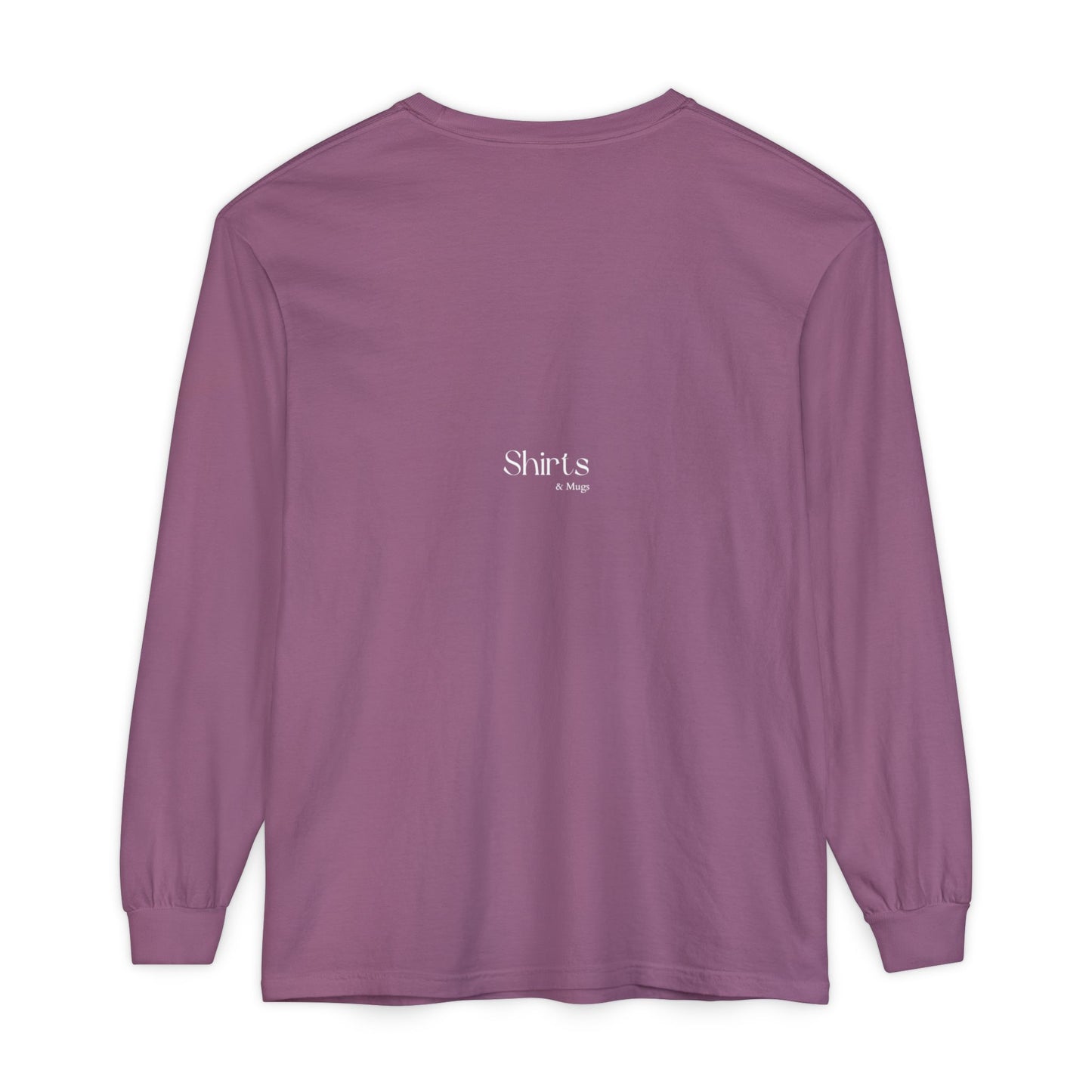 Peaceful Power Long Sleeve Tee, Men's Comfort Casual Wear, Mindfulness Gift, Positive Message Shirt, Everyday Wear