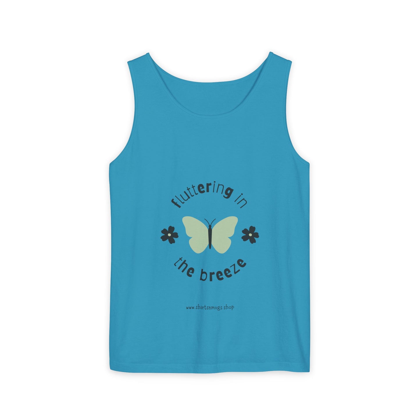Butterfly Breeze Women's Tank, Summer Casual Wear, Gift for Nature Lovers, Eco-Friendly Fashion