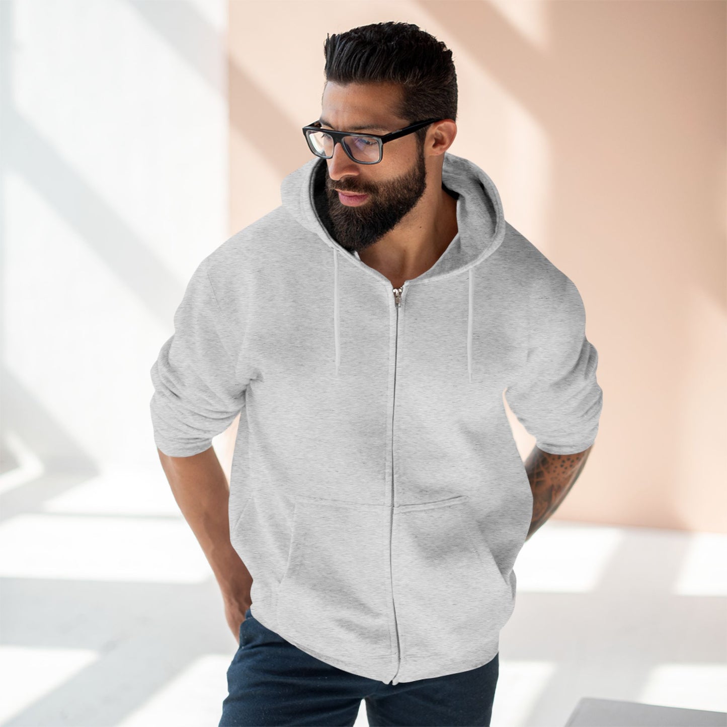 Cozy Unisex Zip Hoodie with Fun Retro Graphic, Casual Sweatshirt, Gift for Friends, Great for Birthdays, Streetwear Style