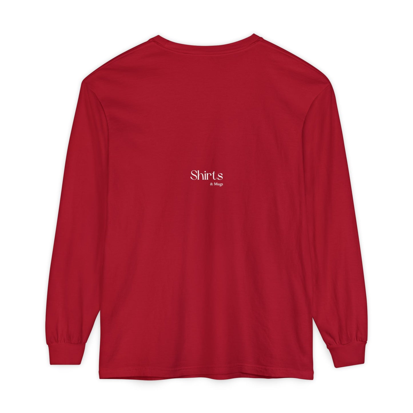 Peaceful Power Long Sleeve Tee, Men's Comfort Casual Wear, Mindfulness Gift, Positive Message Shirt, Everyday Wear