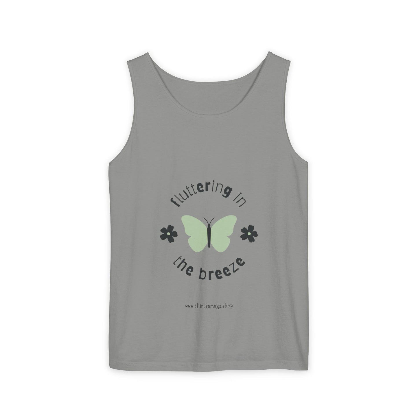 Butterfly Breeze Women's Tank, Summer Casual Wear, Gift for Nature Lovers, Eco-Friendly Fashion