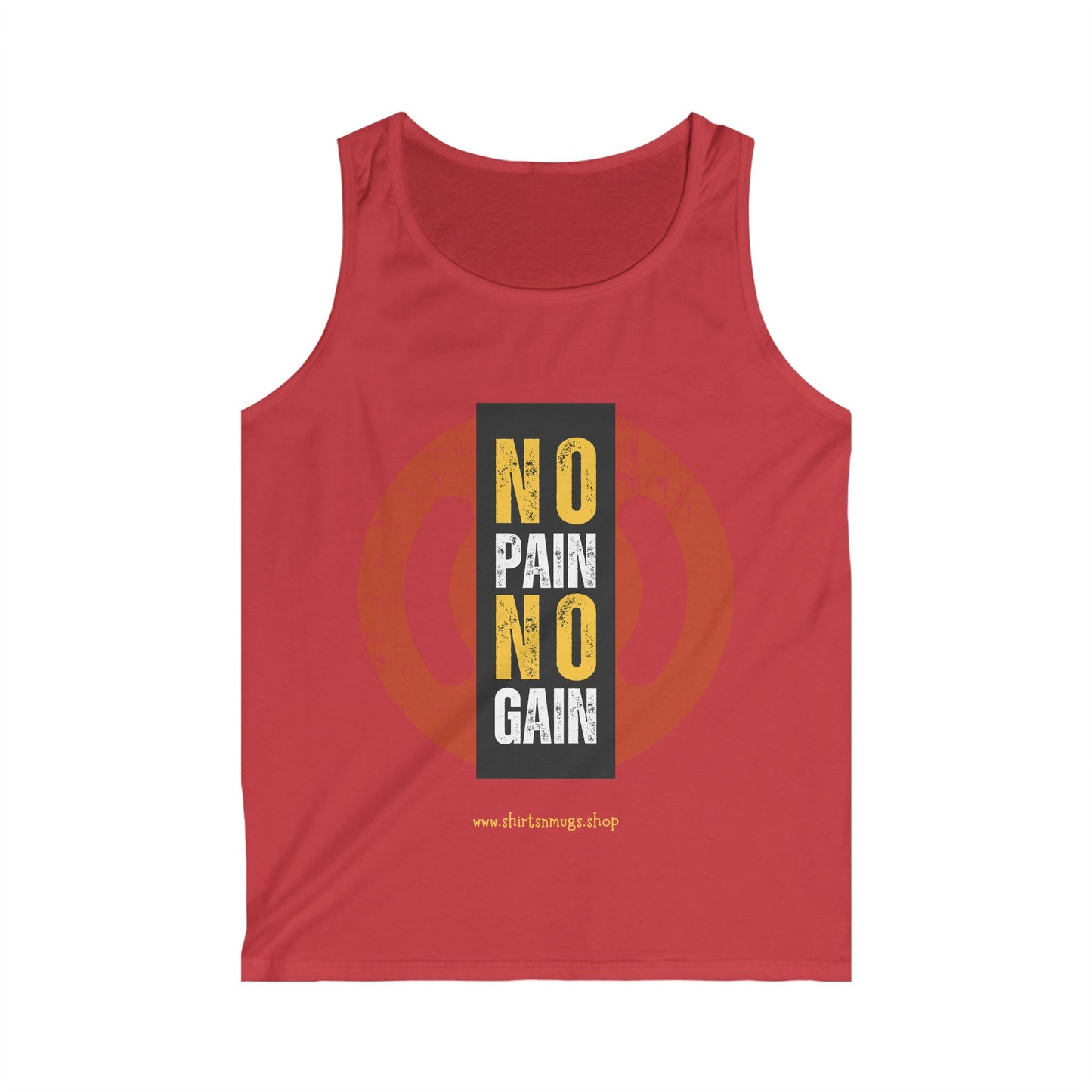 Men's Fitness Tank Top | No Pain No Gain Gym Shirt, Workout Apparel, Weightlifting Top, Gift for Fitness Enthusiasts, Summer Fitness Wear