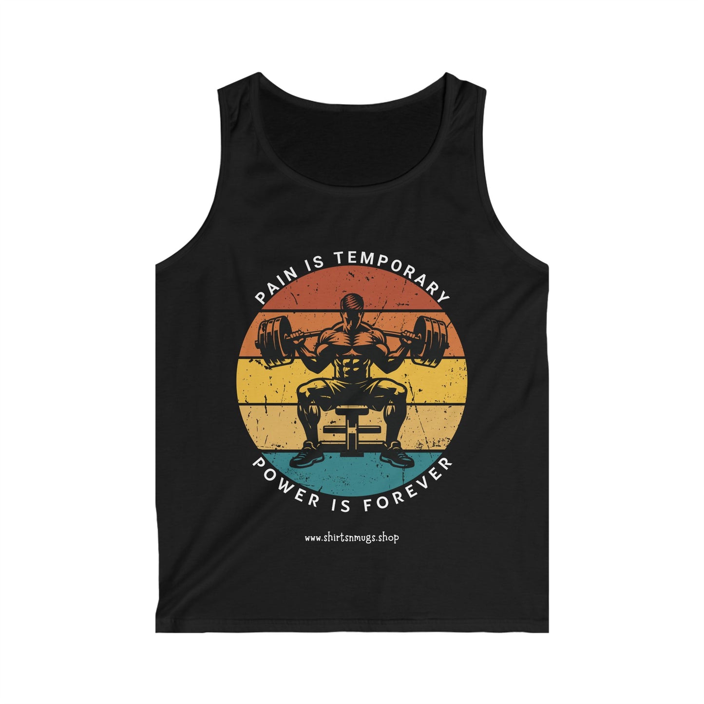 Men's Fitness Motivational Tank Top - Gym Workout Apparel, Bodybuilding Gear, Summer Sportswear, Fitness Gift, Activewear