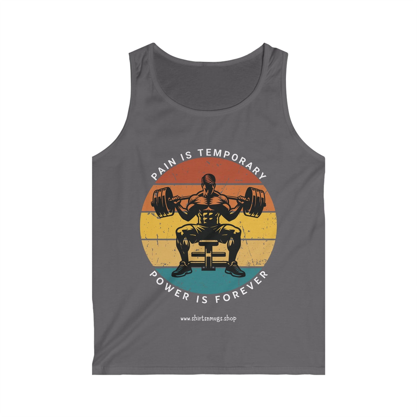Men's Fitness Motivational Tank Top - Gym Workout Apparel, Bodybuilding Gear, Summer Sportswear, Fitness Gift, Activewear