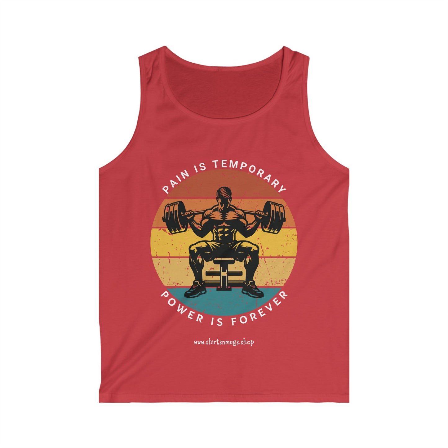 Men's Fitness Motivational Tank Top - Gym Workout Apparel, Bodybuilding Gear, Summer Sportswear, Fitness Gift, Activewear