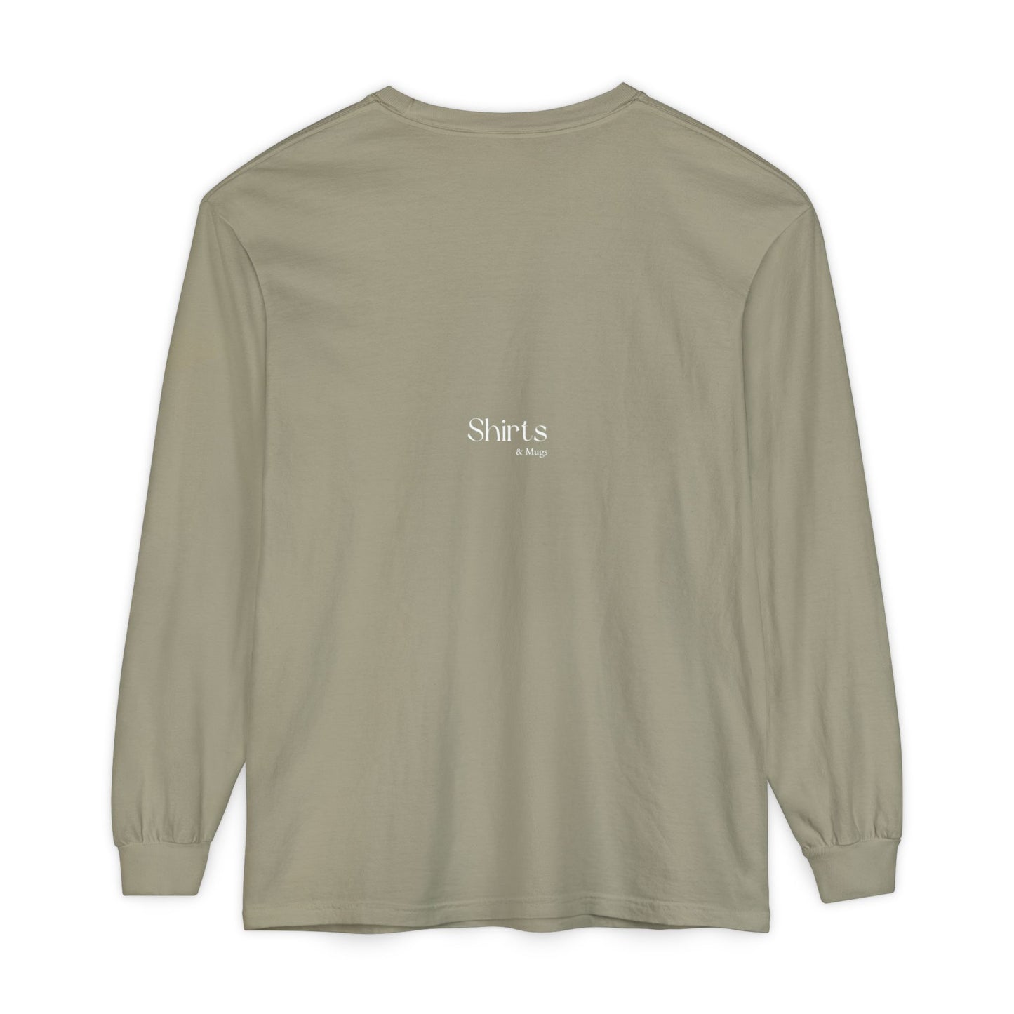 Peaceful Power Long Sleeve Tee, Men's Comfort Casual Wear, Mindfulness Gift, Positive Message Shirt, Everyday Wear
