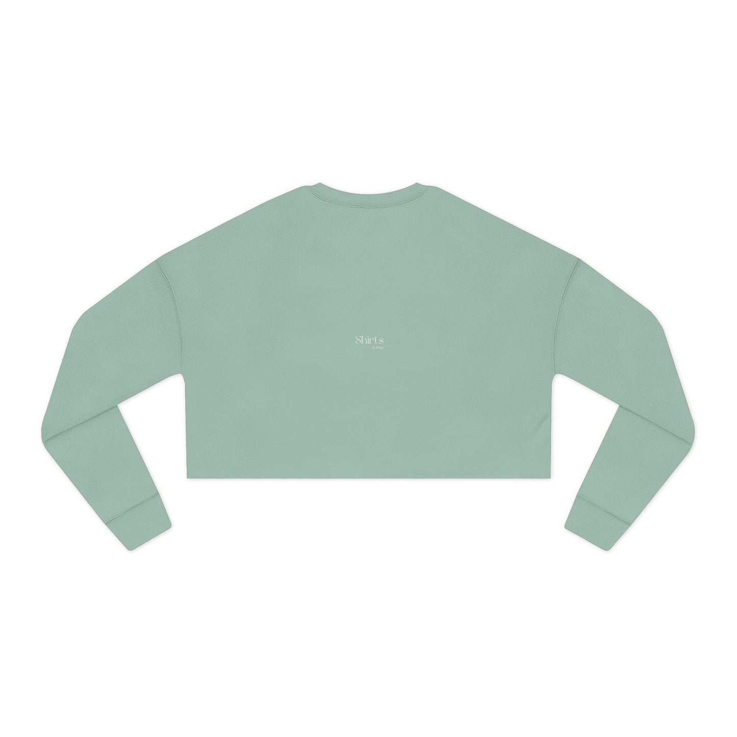 Smile Sparkle Women's Cropped Sweatshirt | Cozy Casual Wear, Gift for Friends, Summer Style, Trendy Fashion, Relaxed Weekend Look