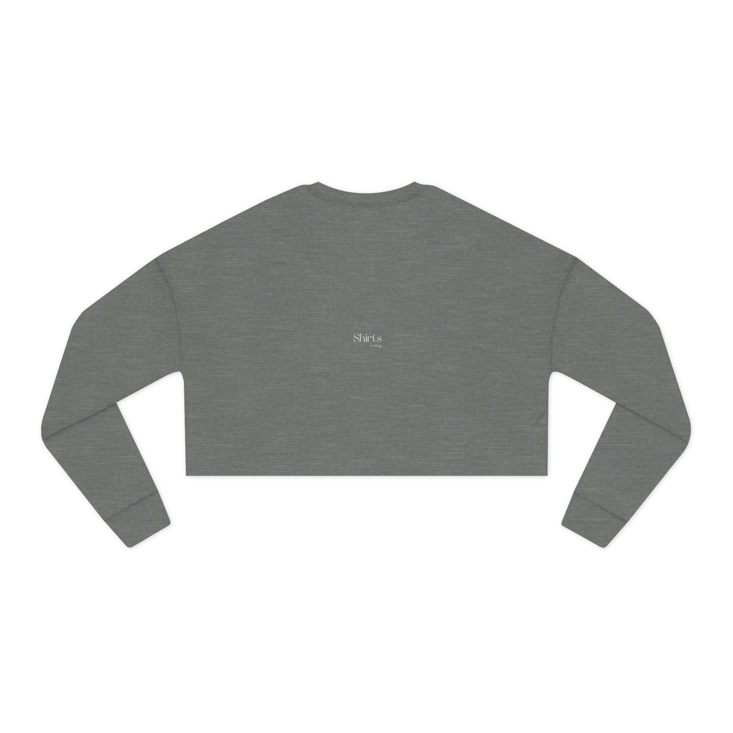 Smile Sparkle Women's Cropped Sweatshirt | Cozy Casual Wear, Gift for Friends, Summer Style, Trendy Fashion, Relaxed Weekend Look