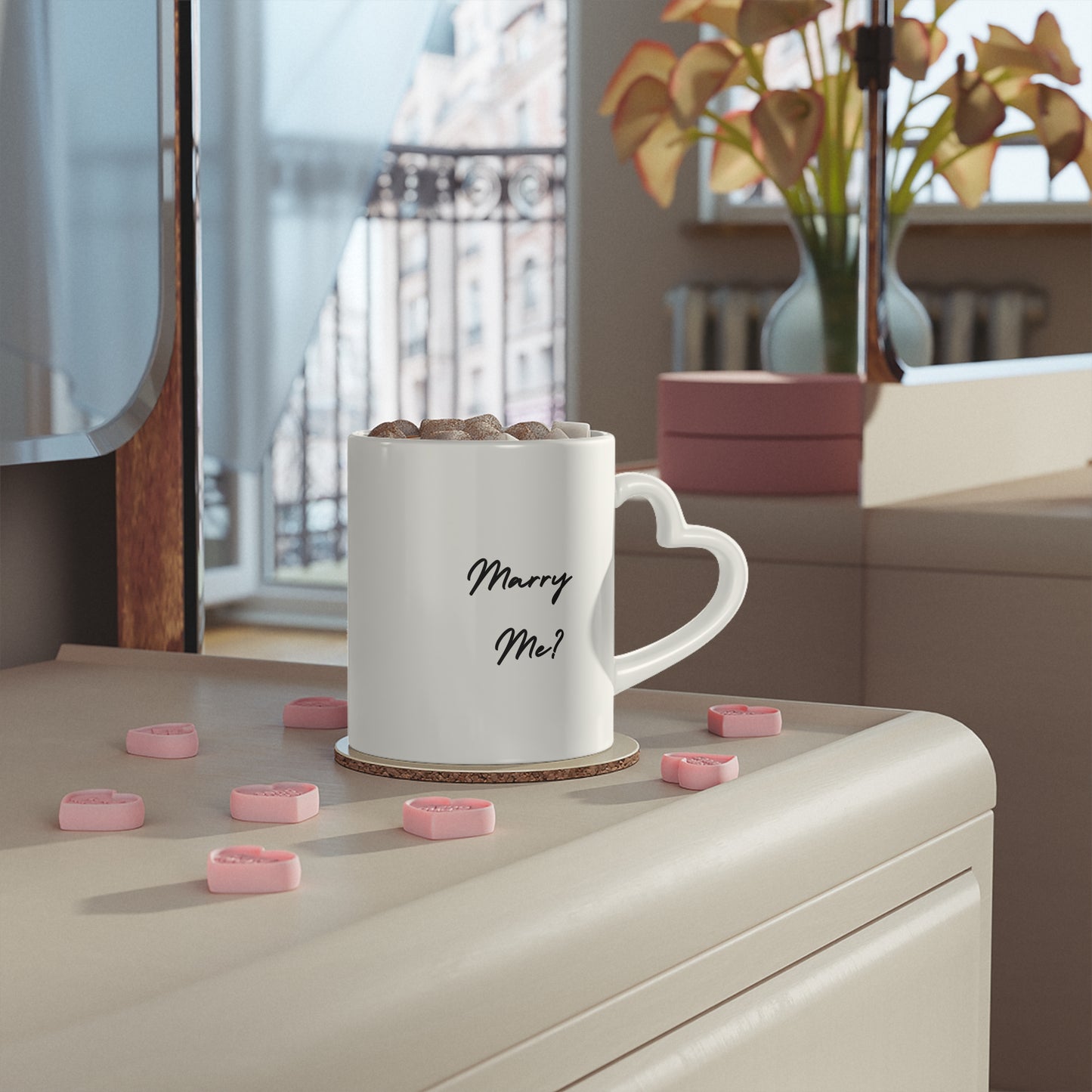 Marry Me Heart-Shaped Mug (11oz)