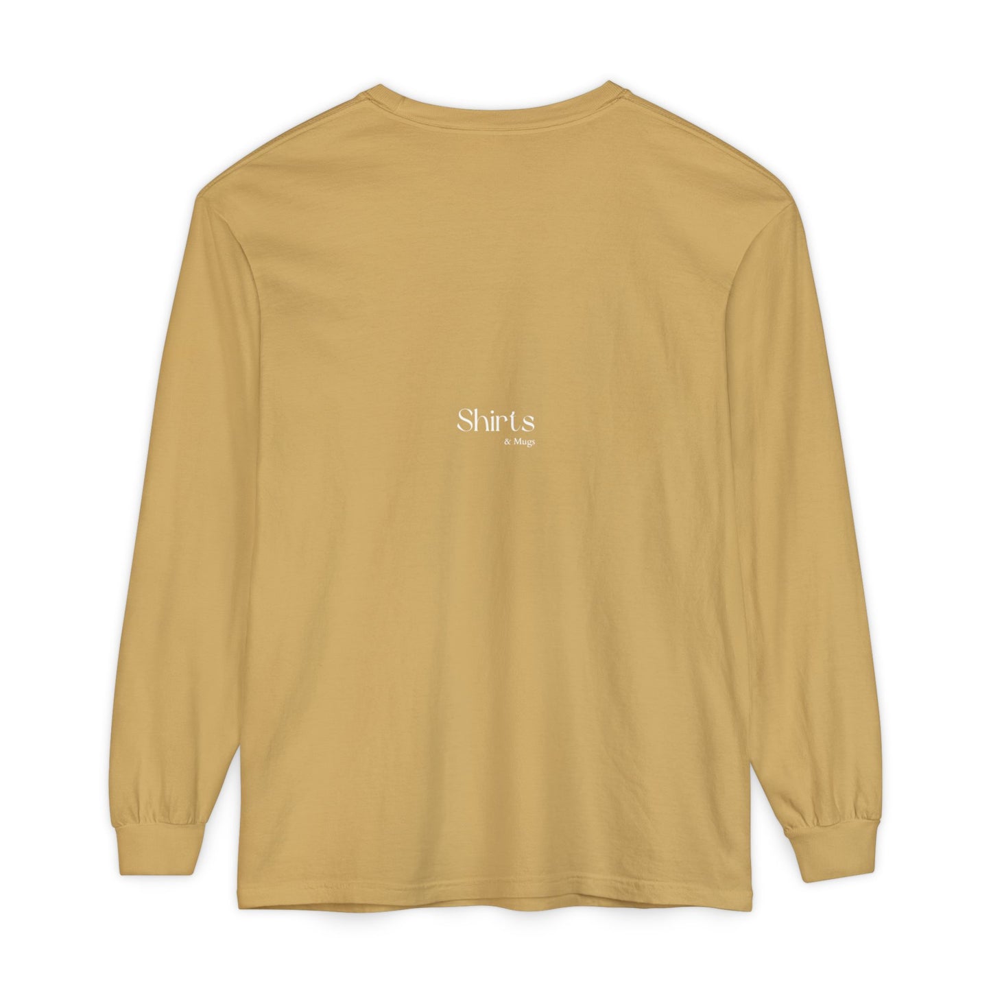 Peaceful Power Long Sleeve Tee, Men's Comfort Casual Wear, Mindfulness Gift, Positive Message Shirt, Everyday Wear