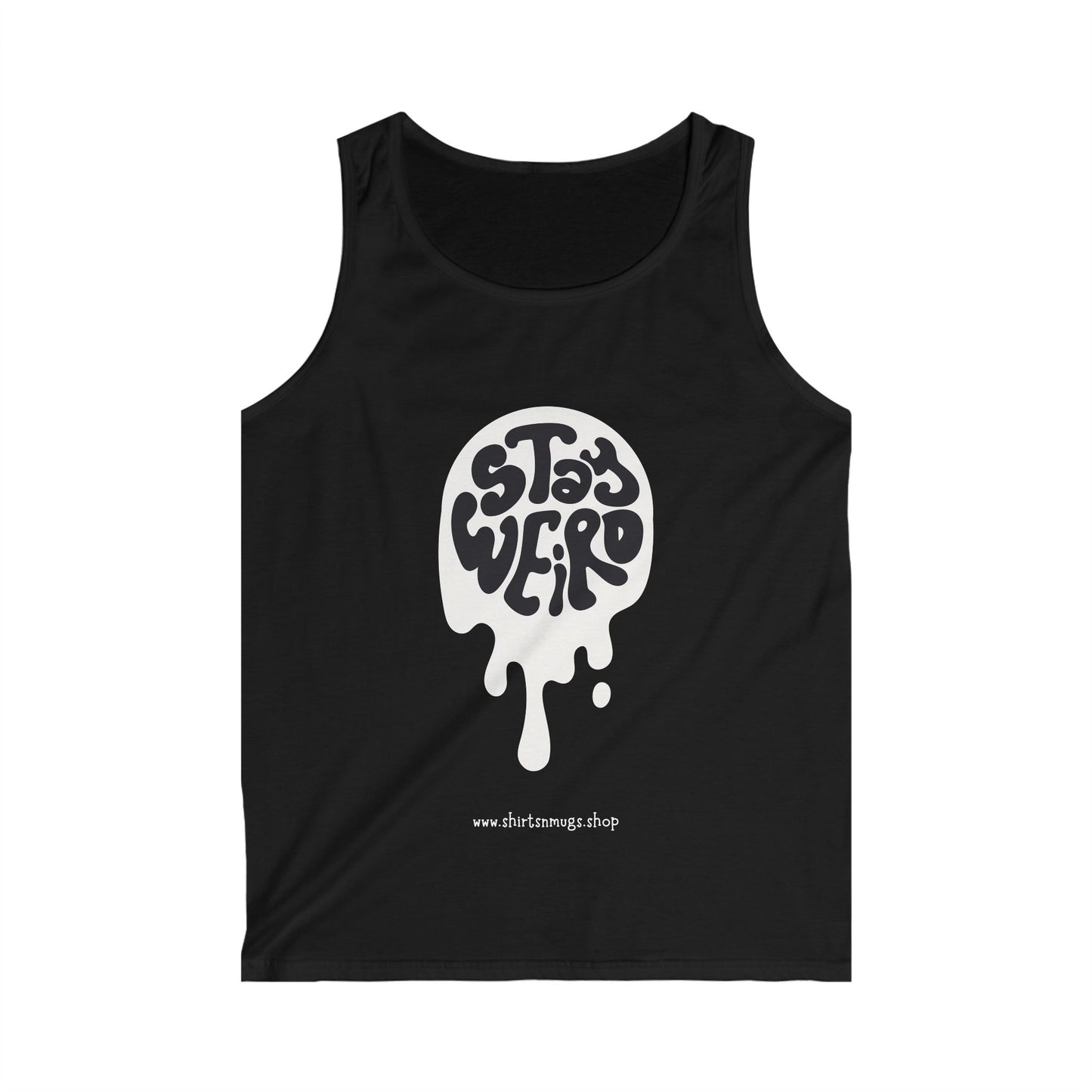 Stay Weird Men's Softstyle Tank Top | Summer Vibes, Festival Wear, Casual Outing, Gift for Creative Souls, Unique Fashion