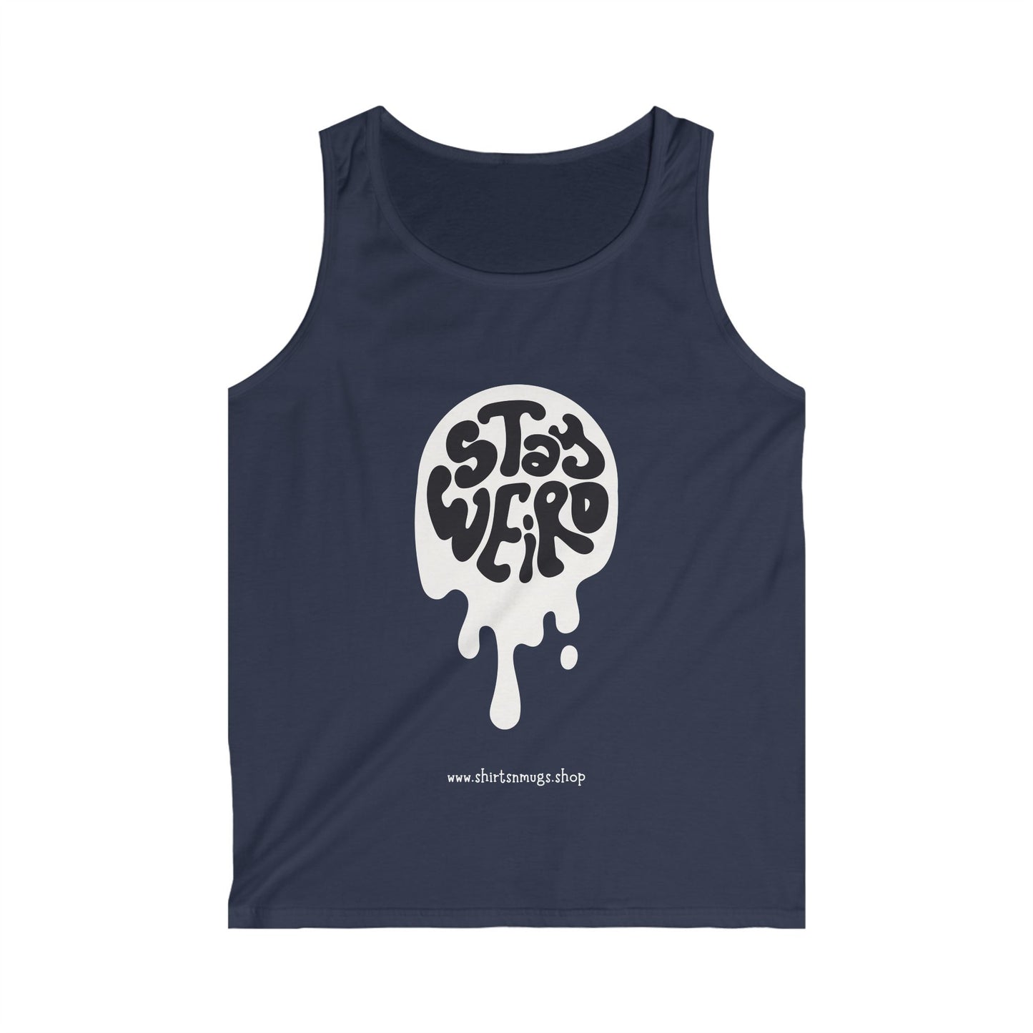Stay Weird Men's Softstyle Tank Top | Summer Vibes, Festival Wear, Casual Outing, Gift for Creative Souls, Unique Fashion