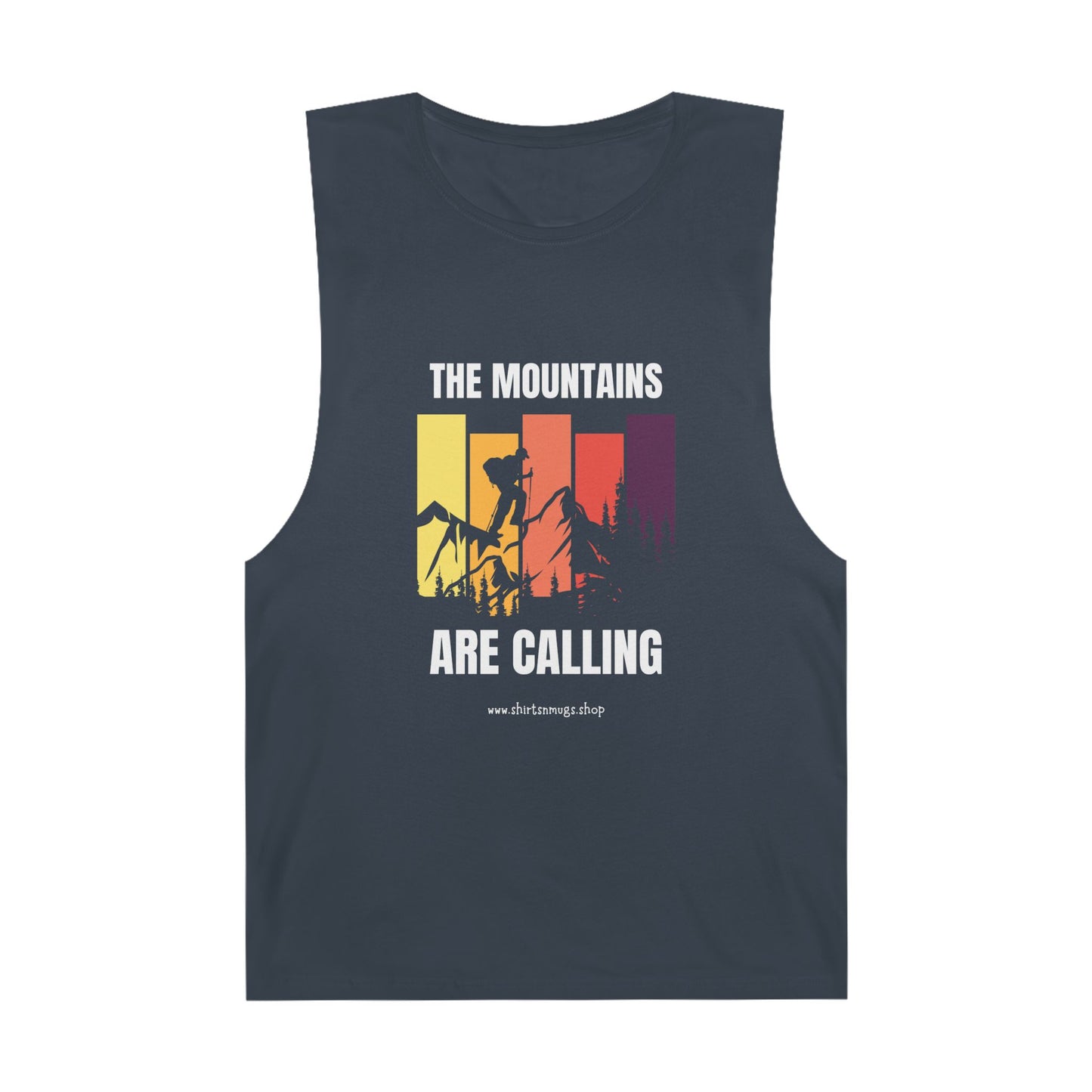 Mountain Adventure Unisex Tank, Hiking Gear, Summer Workout Top, Gift for Outdoor Lover, Camping Shirt