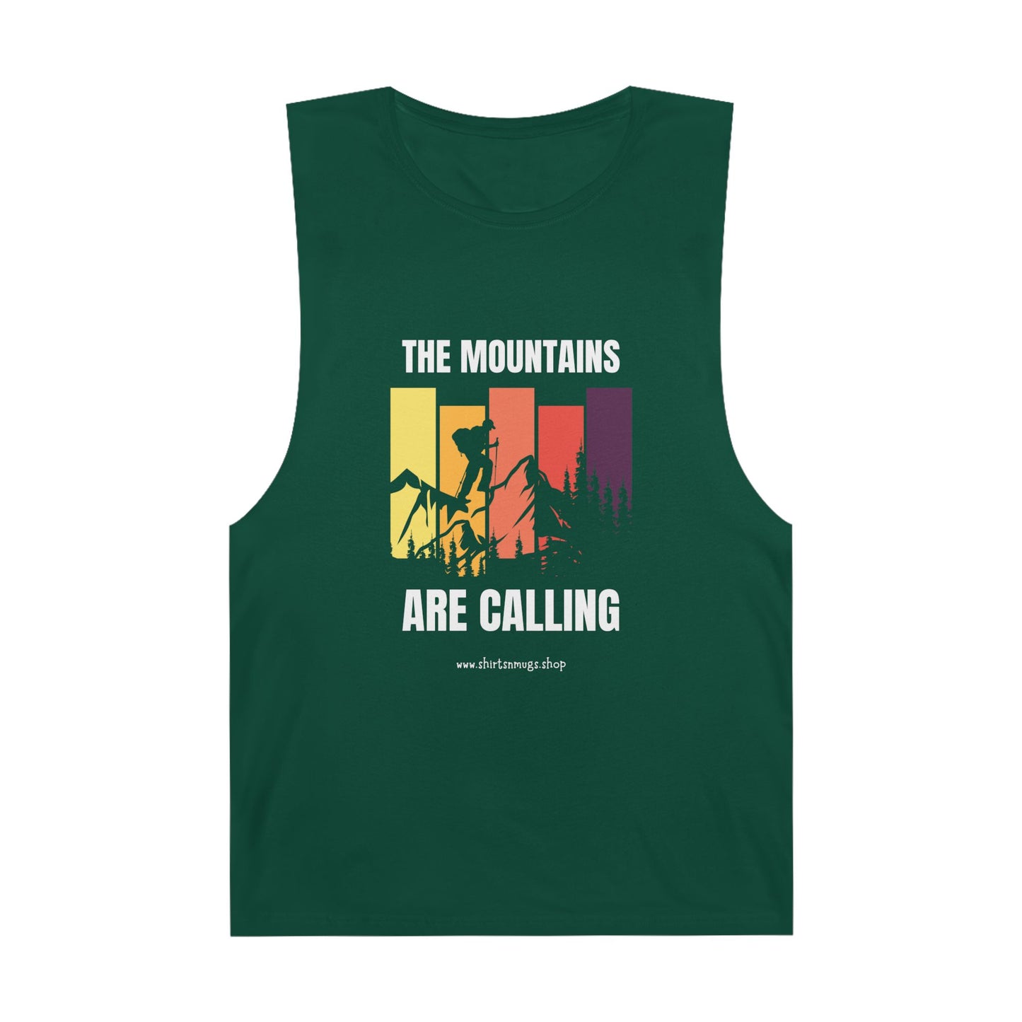 Mountain Adventure Unisex Tank, Hiking Gear, Summer Workout Top, Gift for Outdoor Lover, Camping Shirt