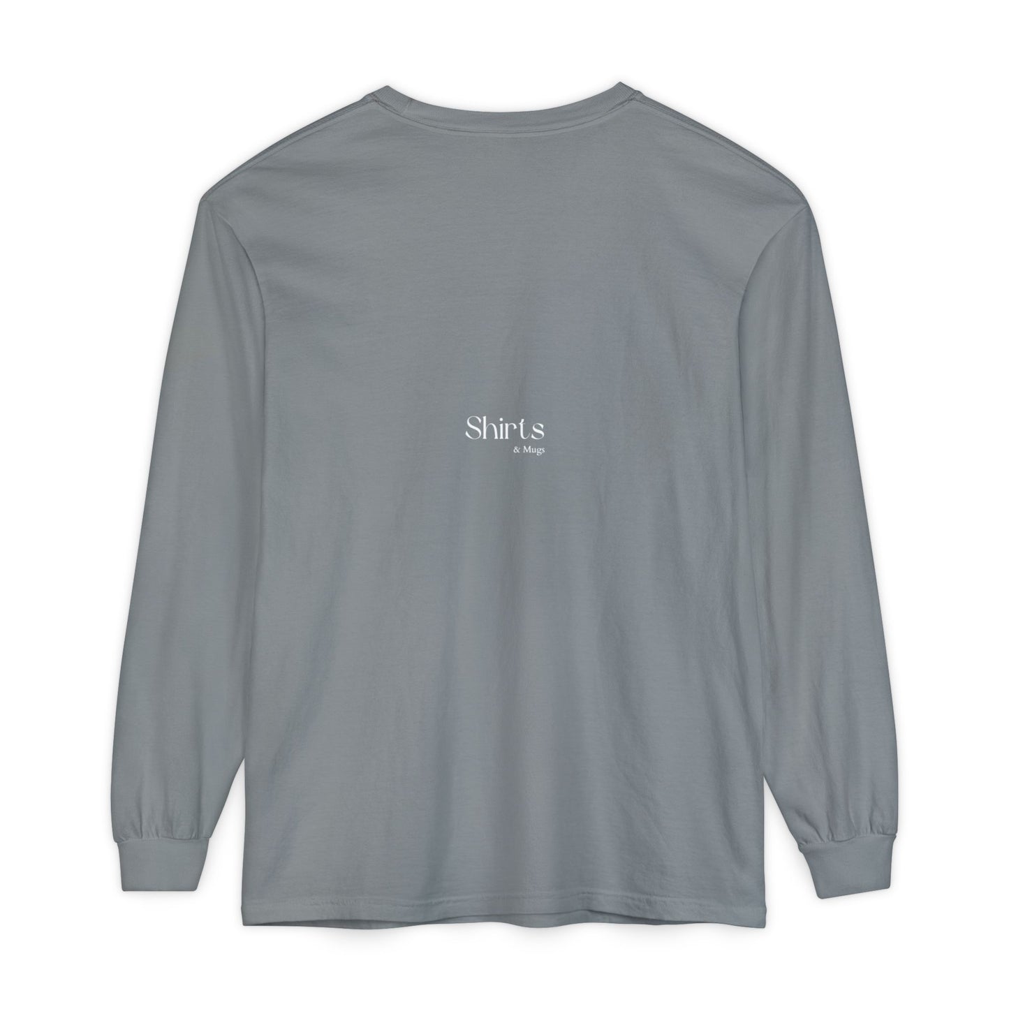 Peaceful Power Long Sleeve Tee, Men's Comfort Casual Wear, Mindfulness Gift, Positive Message Shirt, Everyday Wear