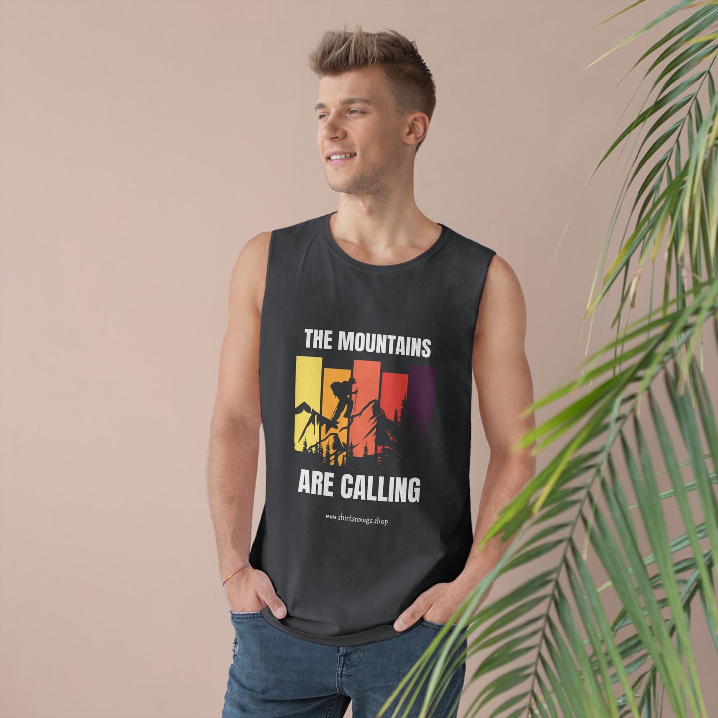 Mountain Adventure Unisex Tank, Hiking Gear, Summer Workout Top, Gift for Outdoor Lover, Camping Shirt
