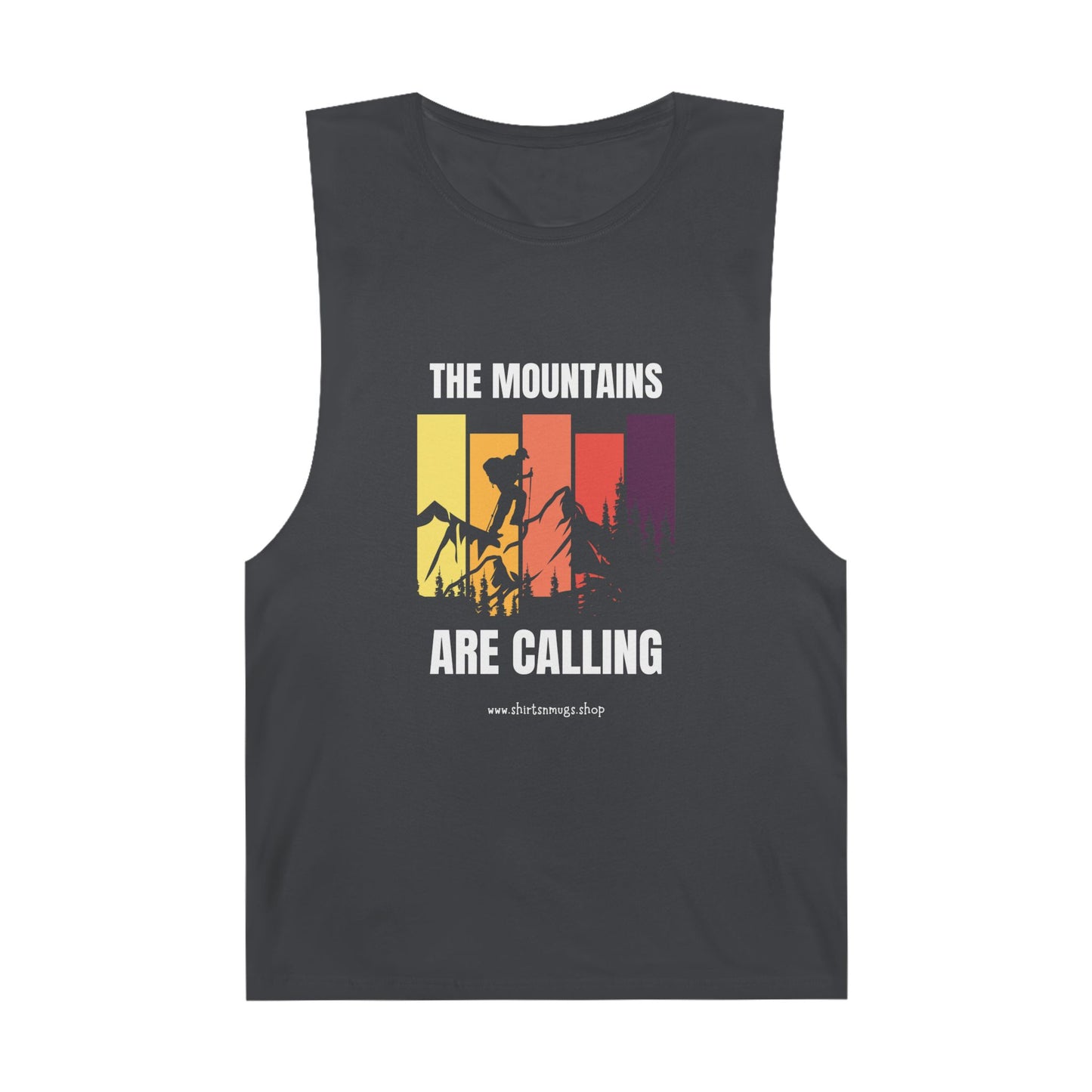 Mountain Adventure Unisex Tank, Hiking Gear, Summer Workout Top, Gift for Outdoor Lover, Camping Shirt