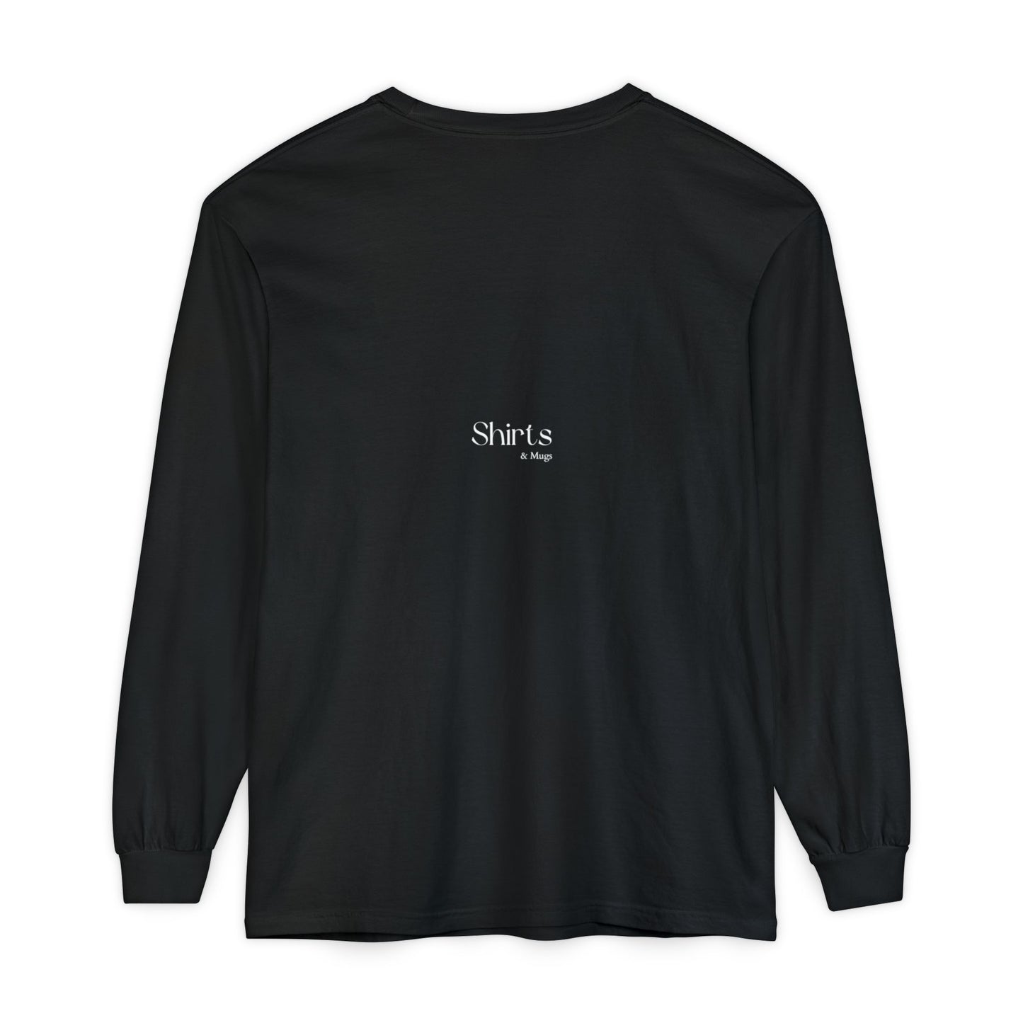 Peaceful Power Long Sleeve Tee, Men's Comfort Casual Wear, Mindfulness Gift, Positive Message Shirt, Everyday Wear