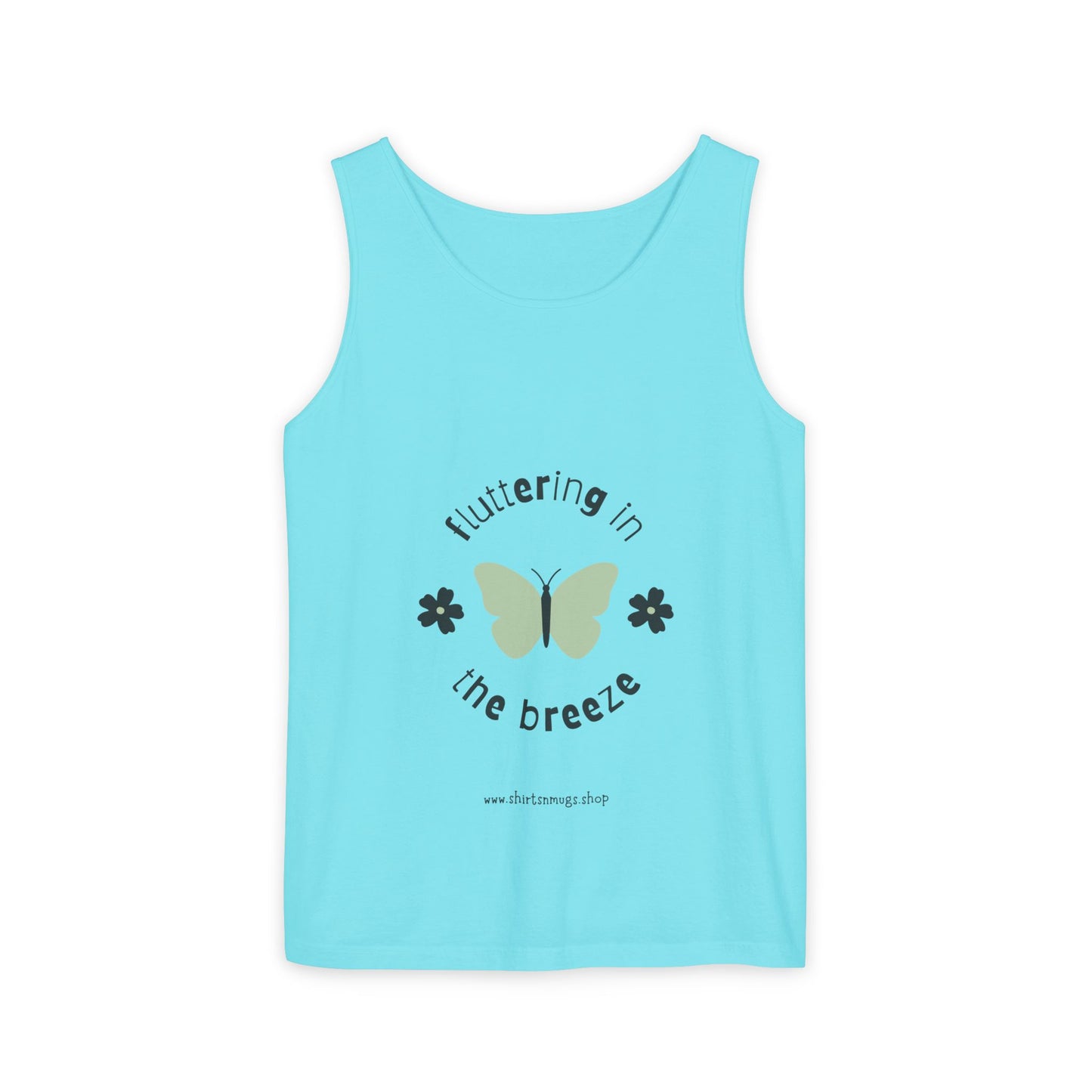 Butterfly Breeze Women's Tank, Summer Casual Wear, Gift for Nature Lovers, Eco-Friendly Fashion