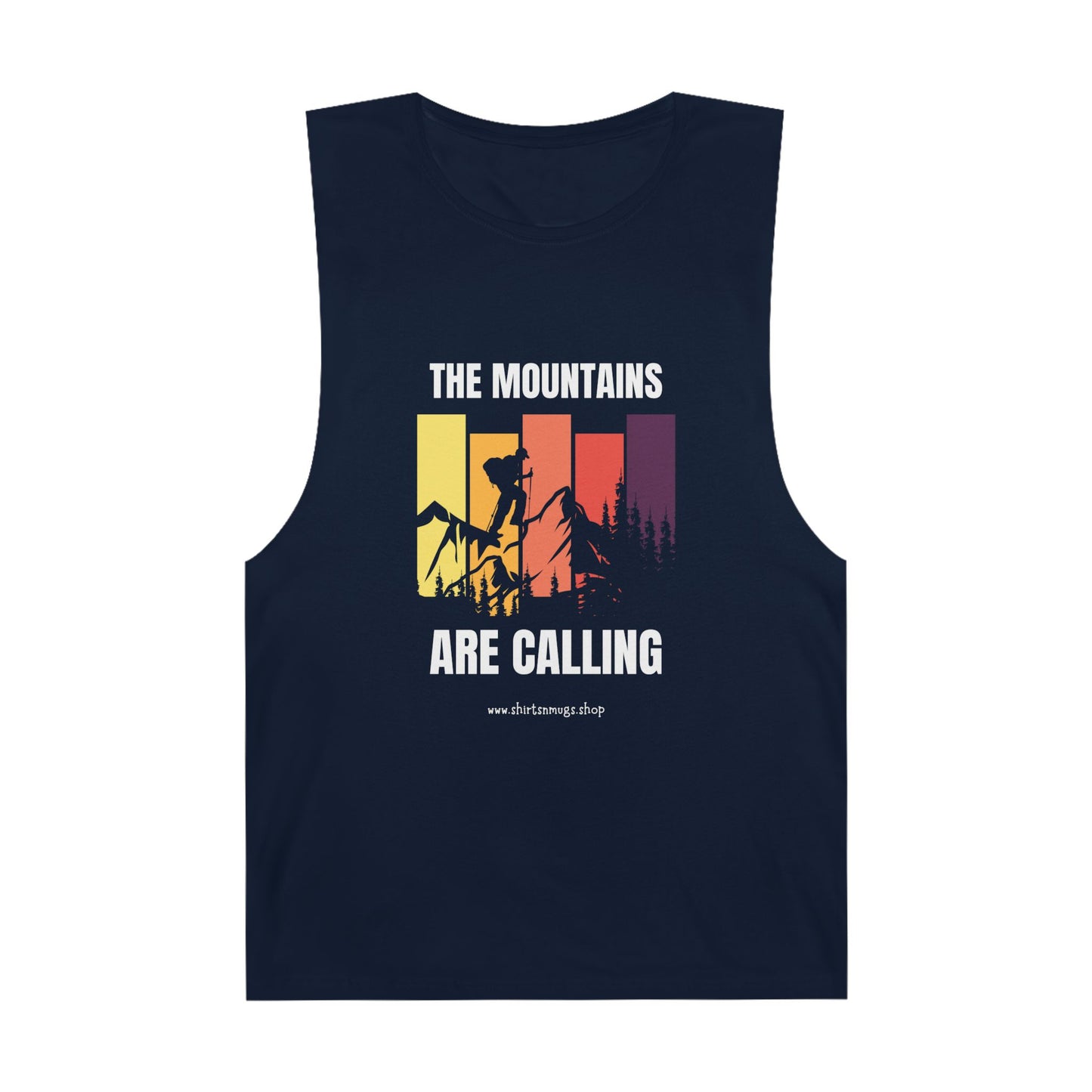 Mountain Adventure Unisex Tank, Hiking Gear, Summer Workout Top, Gift for Outdoor Lover, Camping Shirt