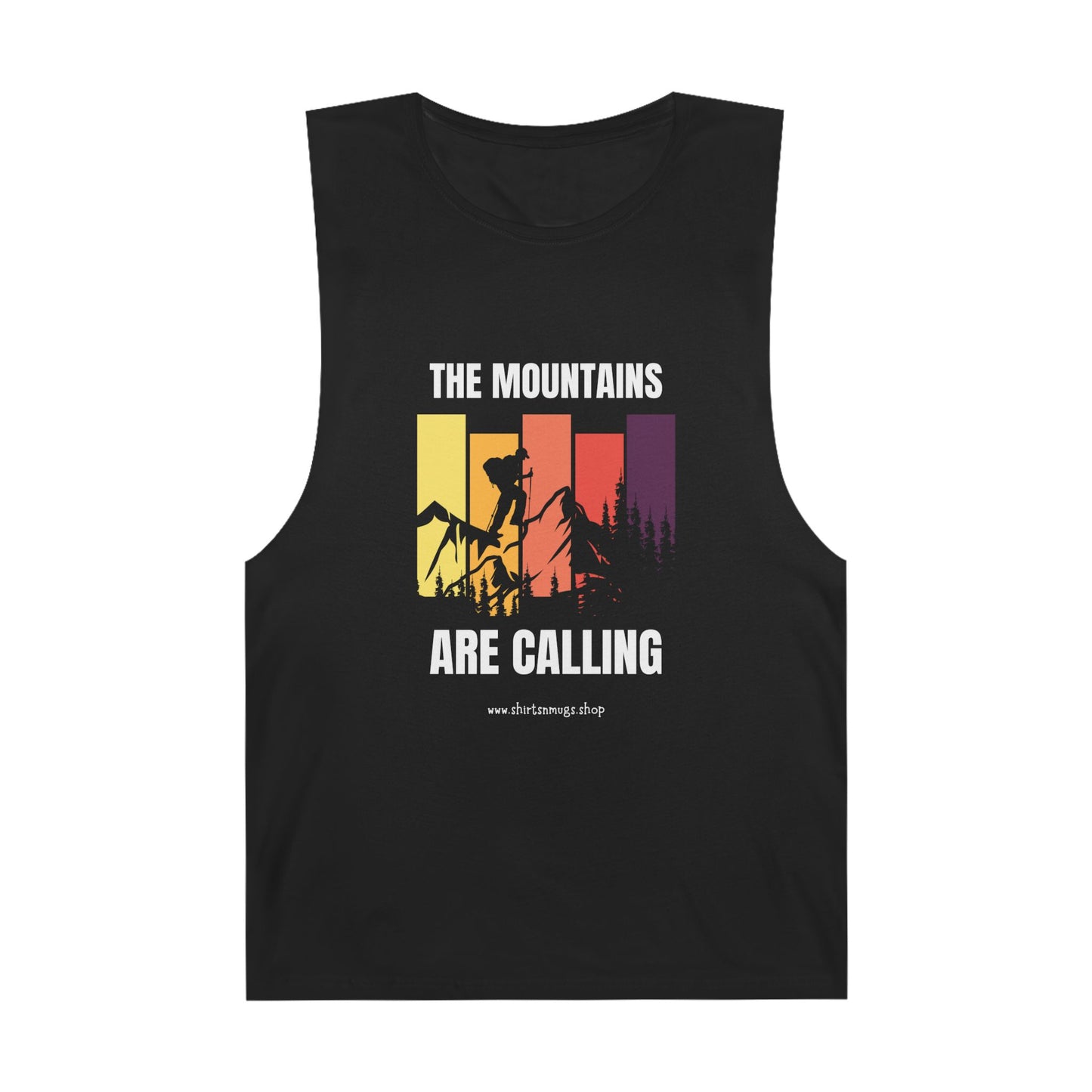 Mountain Adventure Unisex Tank, Hiking Gear, Summer Workout Top, Gift for Outdoor Lover, Camping Shirt