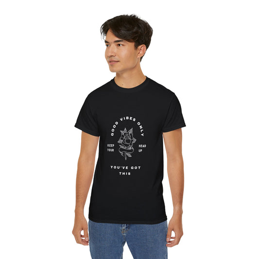 Unisex Ultra Cotton Tee | Good Vibes Only