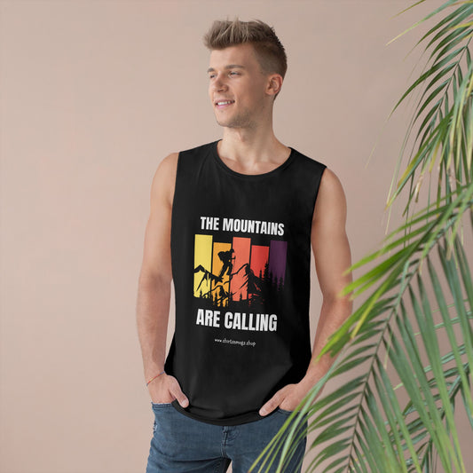 Mountain Adventure Unisex Tank, Hiking Gear, Summer Workout Top, Gift for Outdoor Lover, Camping Shirt