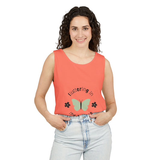 Butterfly Breeze Women's Tank, Summer Casual Wear, Gift for Nature Lovers, Eco-Friendly Fashion