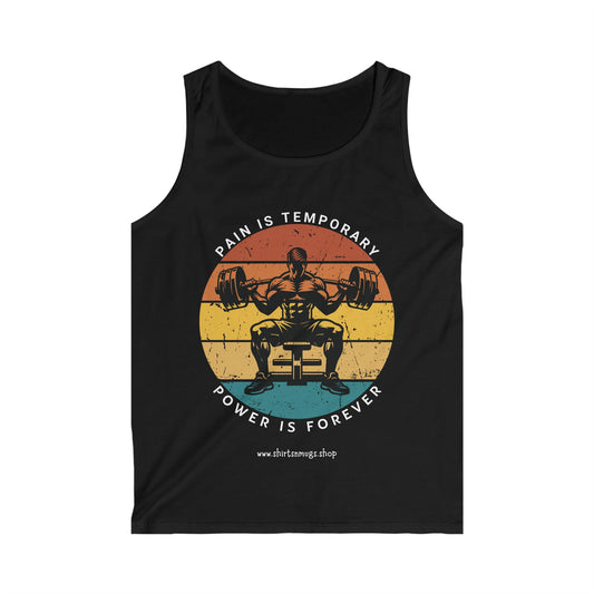 Men's Fitness Motivational Tank Top - Gym Workout Apparel, Bodybuilding Gear, Summer Sportswear, Fitness Gift, Activewear