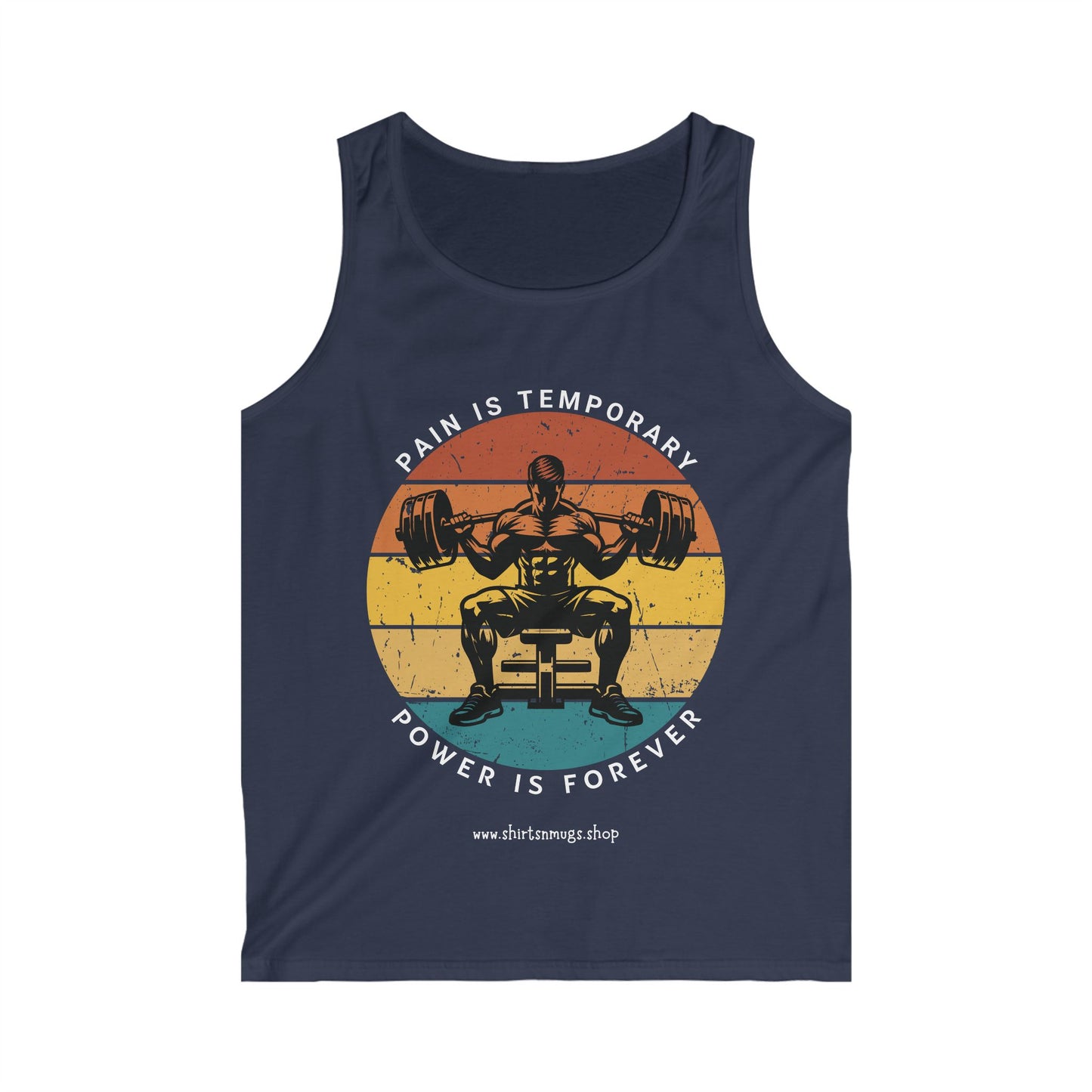 Men's Fitness Motivational Tank Top - Gym Workout Apparel, Bodybuilding Gear, Summer Sportswear, Fitness Gift, Activewear
