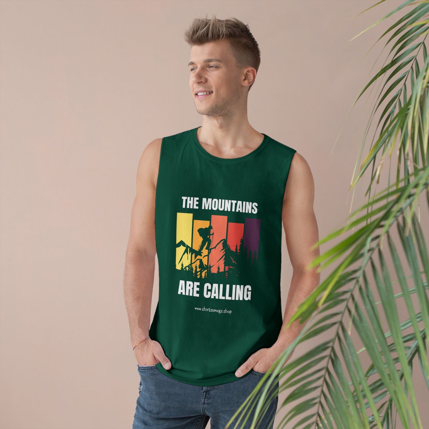 Mountain Adventure Unisex Tank, Hiking Gear, Summer Workout Top, Gift for Outdoor Lover, Camping Shirt